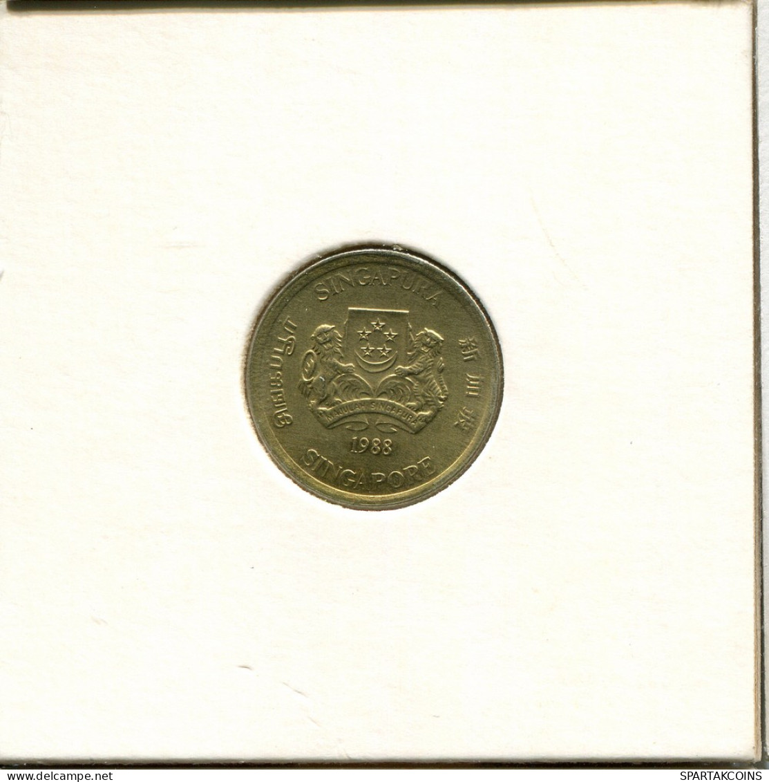 5 CENTS 1988 SINGAPUR SINGAPORE Münze #AR469.D - Singapour