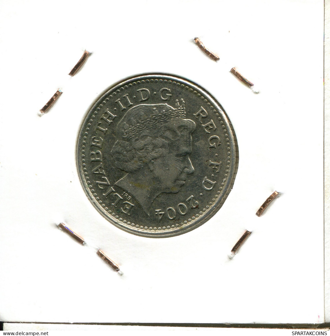 10 PENCE 2004 UK GROßBRITANNIEN GREAT BRITAIN Münze #AW218.D - 10 Pence & 10 New Pence