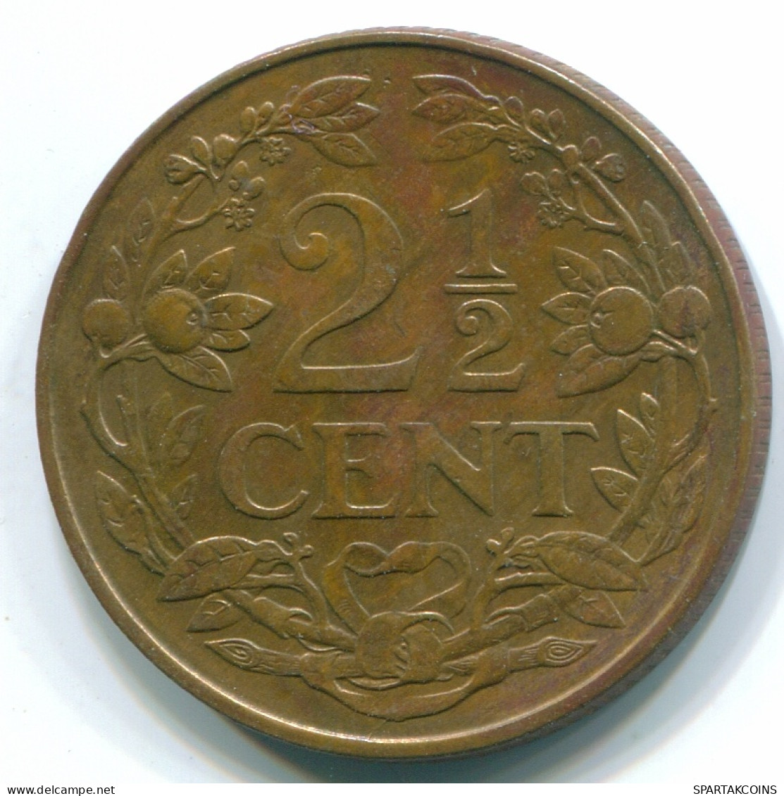 2 1/2 CENT 1965 CURACAO NIEDERLANDE Bronze Koloniale Münze #S10206.D - Curacao