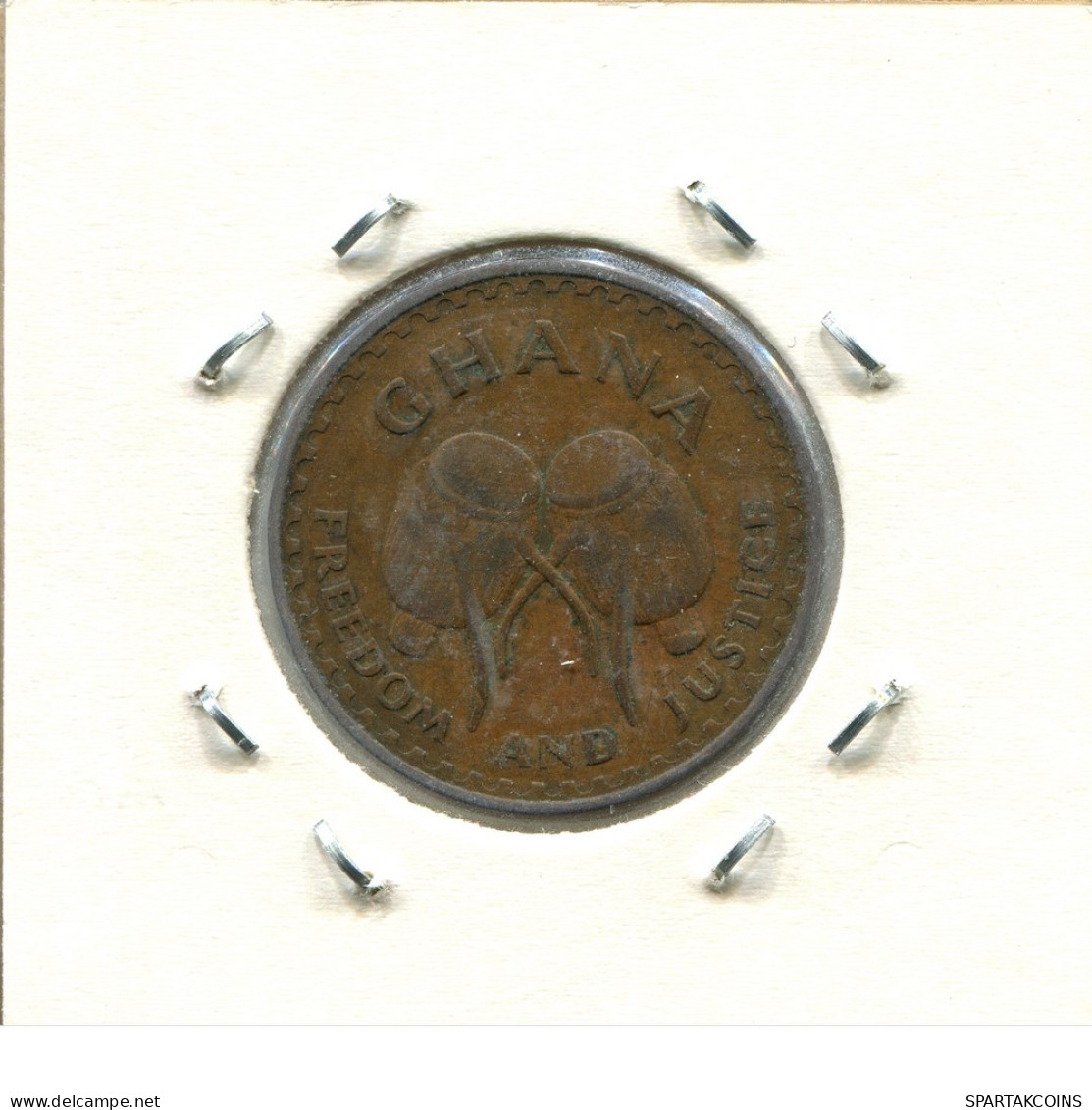 1 PESEWA 1967 GHANA Münze #AS374.D - Ghana