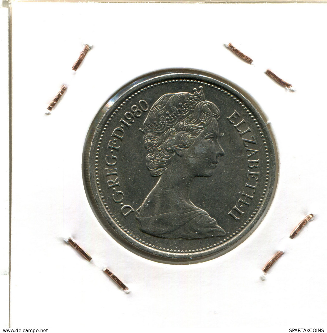 10 PENCE 1980 UK GROßBRITANNIEN GREAT BRITAIN Münze #AW215.D - 10 Pence & 10 New Pence
