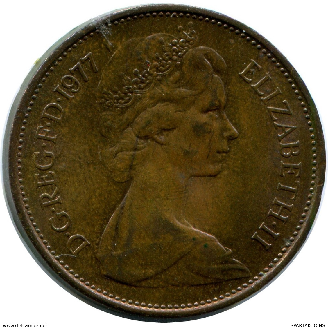 2 NEW PENCE 1977 UK GREAT BRITAIN Coin #AZ047.U - 2 Pence & 2 New Pence