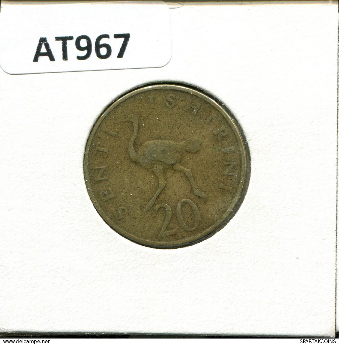 20 SENTI 1973 TANZANIA Coin #AT967.U - Tanzanía