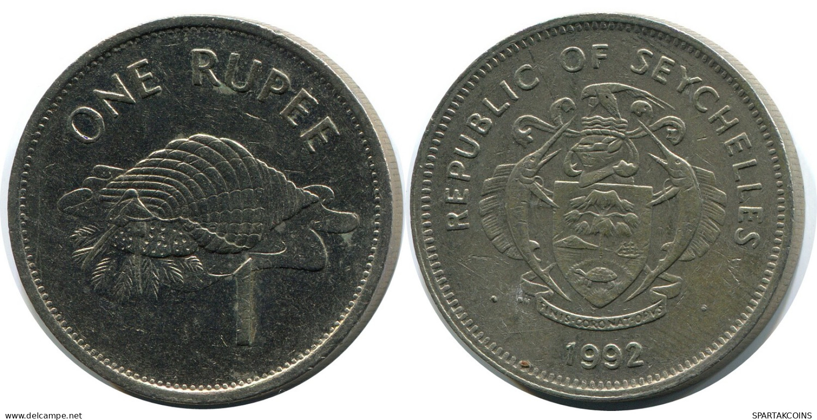 1 RUPEE 1992 SEYCHELLES Coin #AZ240.U - Seychellen