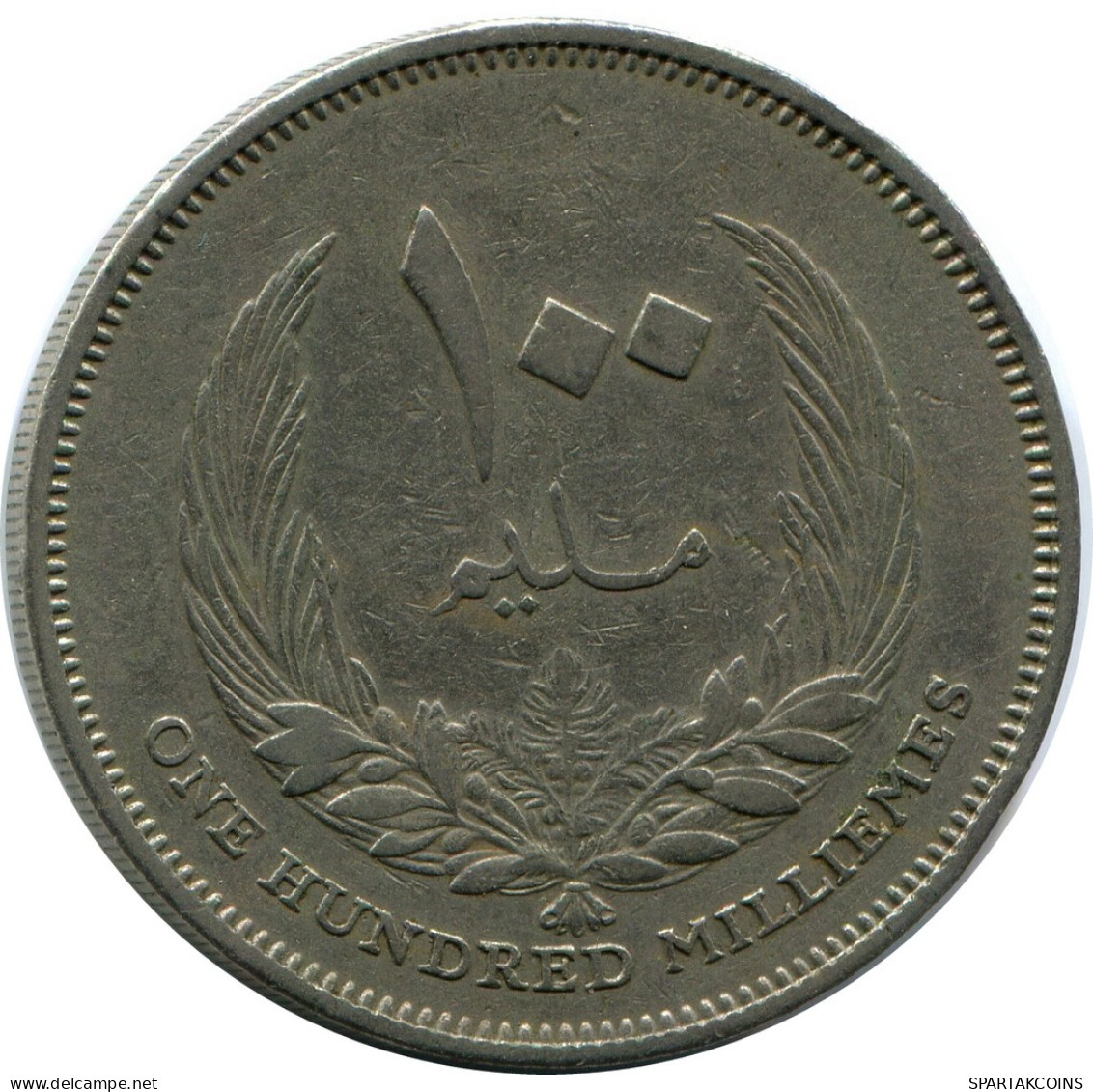 100 MILLIEMES 1960 LIBYA Coin #AR019.U - Libyen