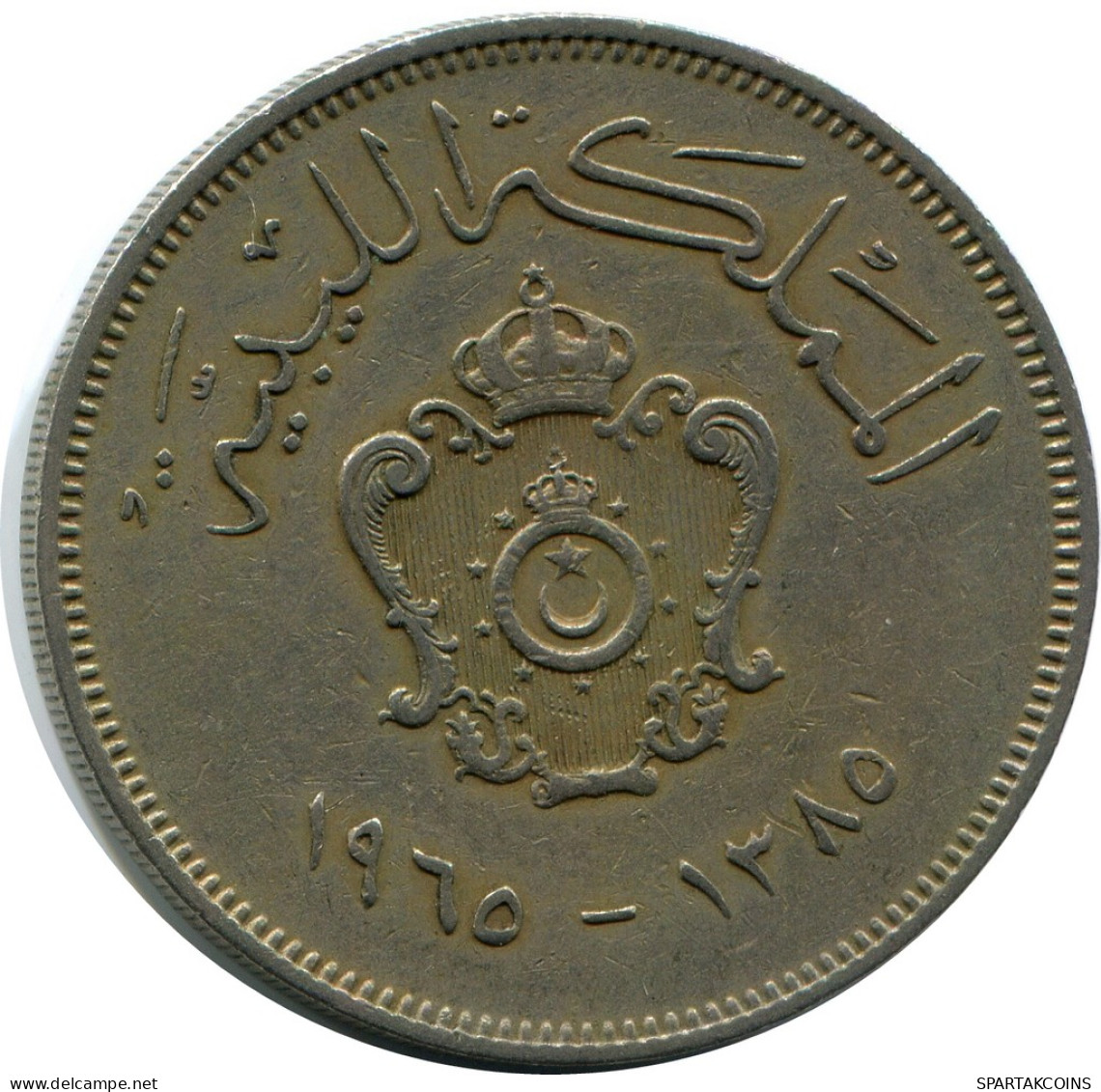 100 MILLIEMES 1960 LIBYA Coin #AR019.U - Libië