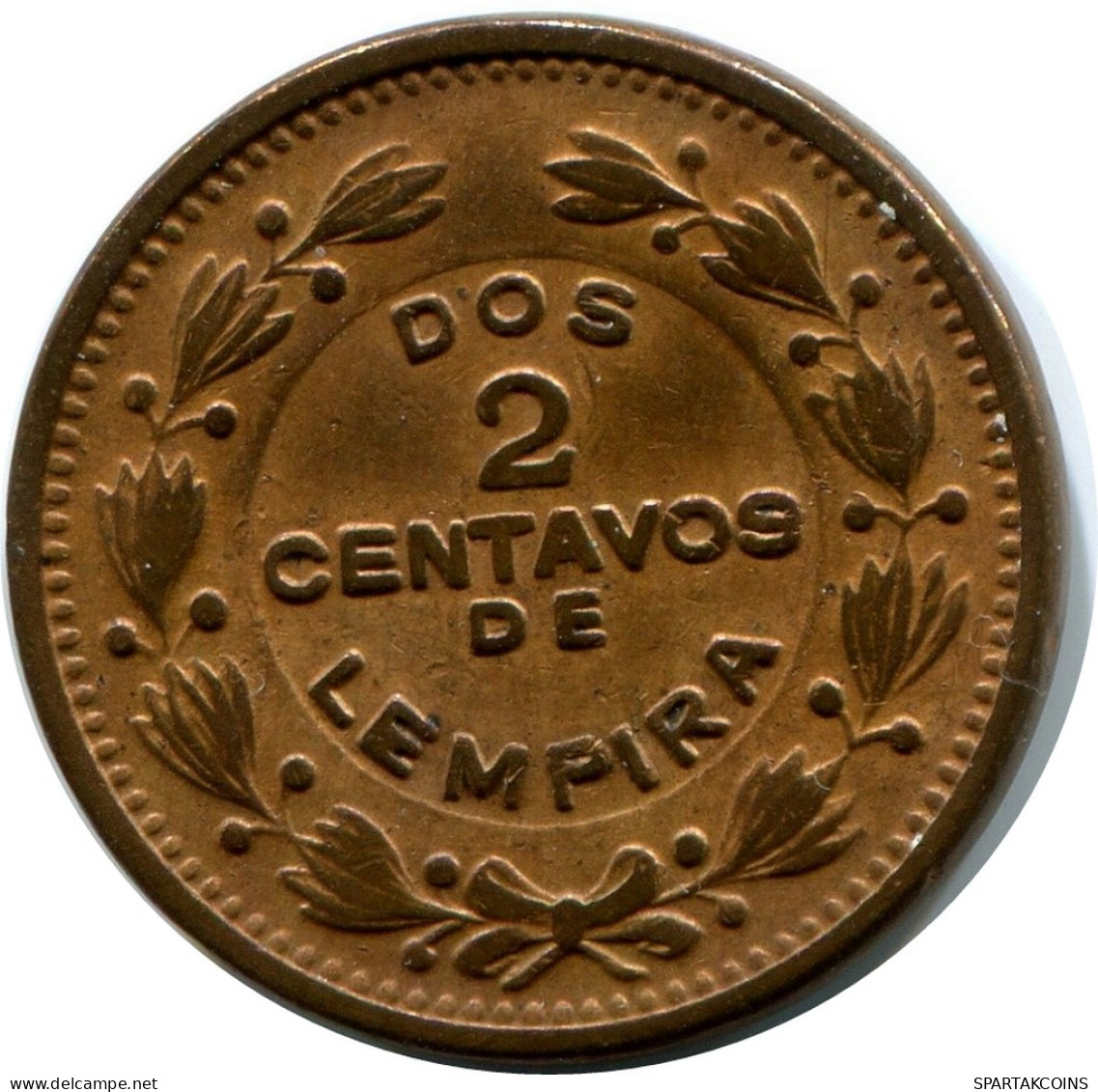 2 CENTAVOS 1956 HONDURAS Coin #AY255.2.U - Honduras