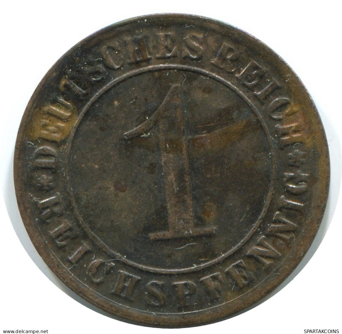 1 REICHSPFENNIG 1931 G GERMANY Coin #AE221.U - 1 Rentenpfennig & 1 Reichspfennig