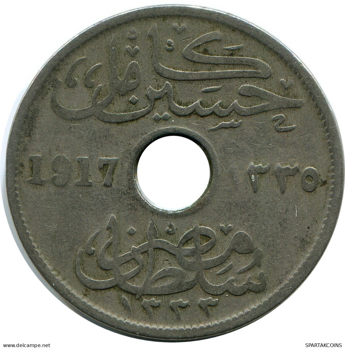 10 MILLIEMES 1917 EGYPT Coin Hussein Kamil #AP117.U - Egypt