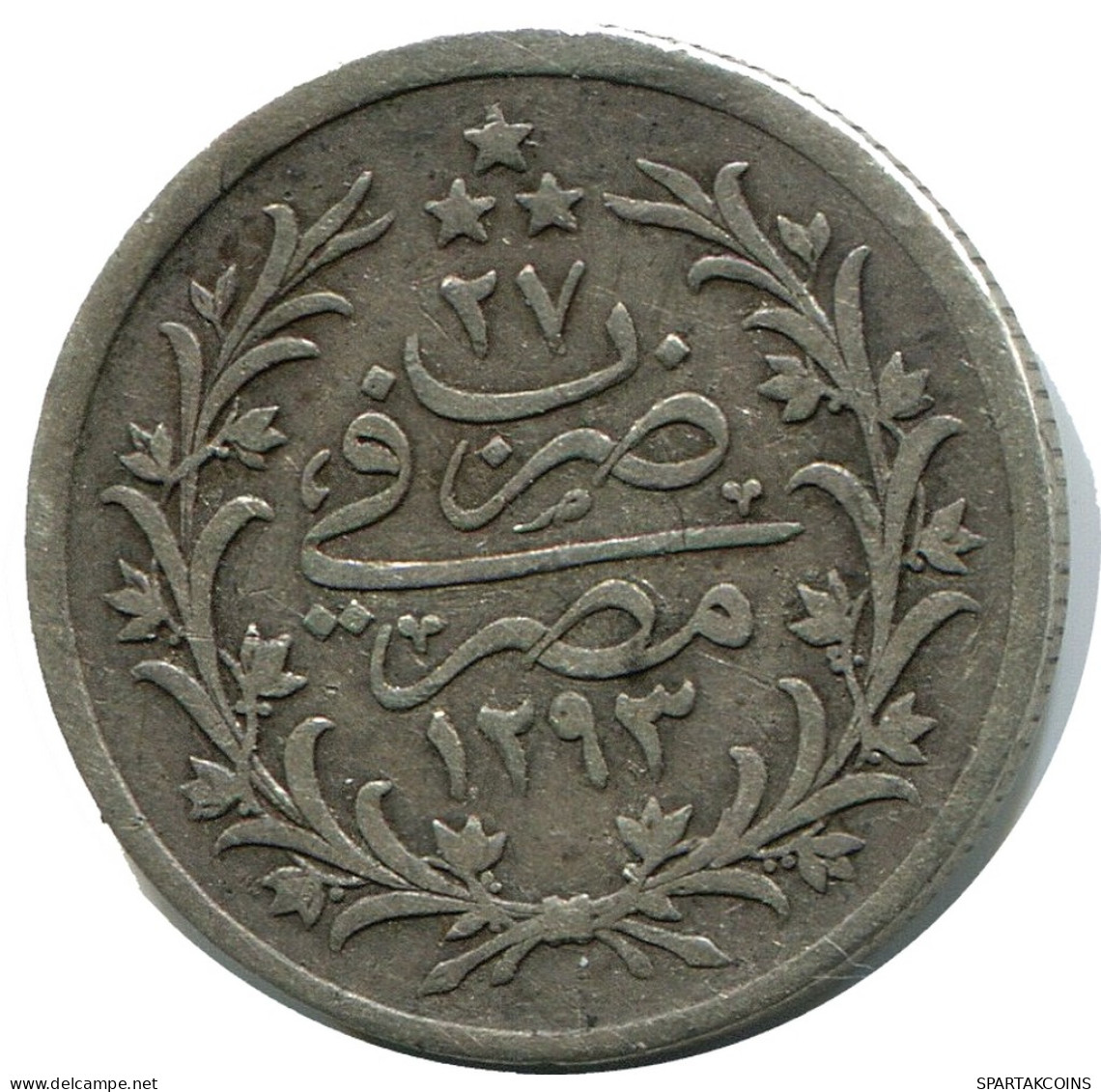 1 QIRSH 1901 EGYPT Islamic Coin #AH248.10.U - Egypt