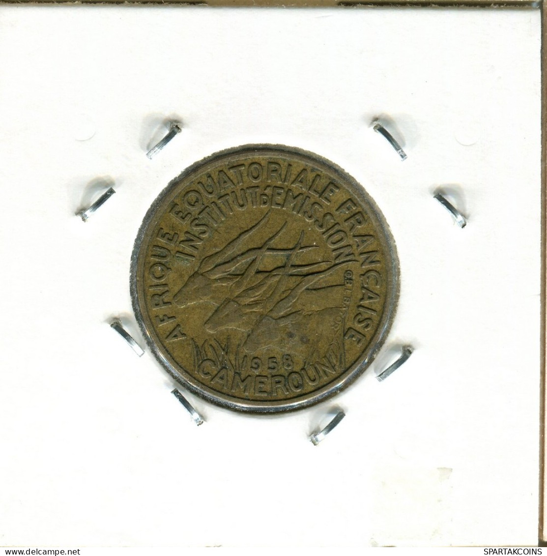 10 FRANCS 1958 CAMEROON Coin #AS324.U - Kameroen