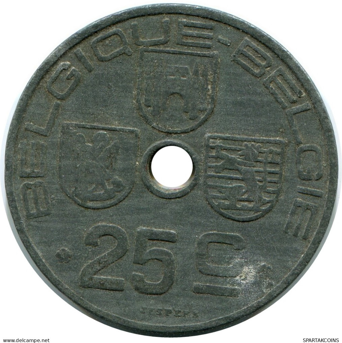 25 CENTIMES 1942 BELGIUM Coin BELGIE-BELGIQUE #AX369.U - 25 Centimes