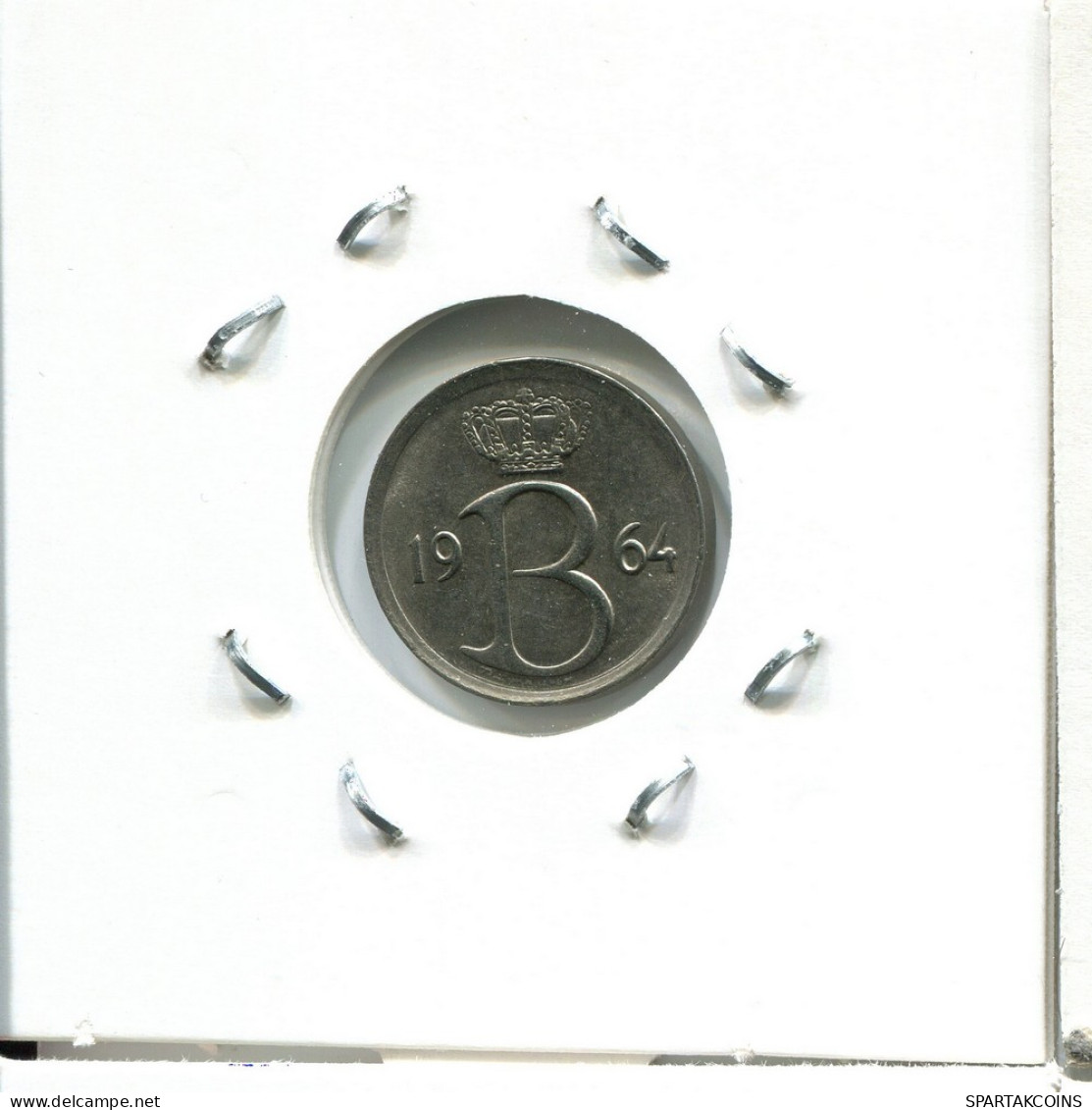 25 CENTIMES 1964 DUTCH Text BELGIUM Coin #AU604.U - 25 Centimes