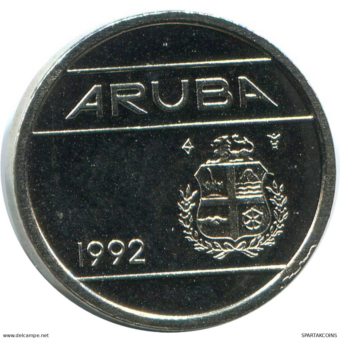 5 CENTS 1992 ARUBA Coin (From BU Mint Set) #AH113.U - Aruba