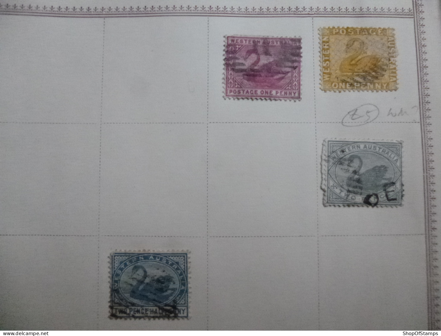 WESTERN AUSTRALIA STATE OF AUSTRALIA  MISC OLD - Used Stamps