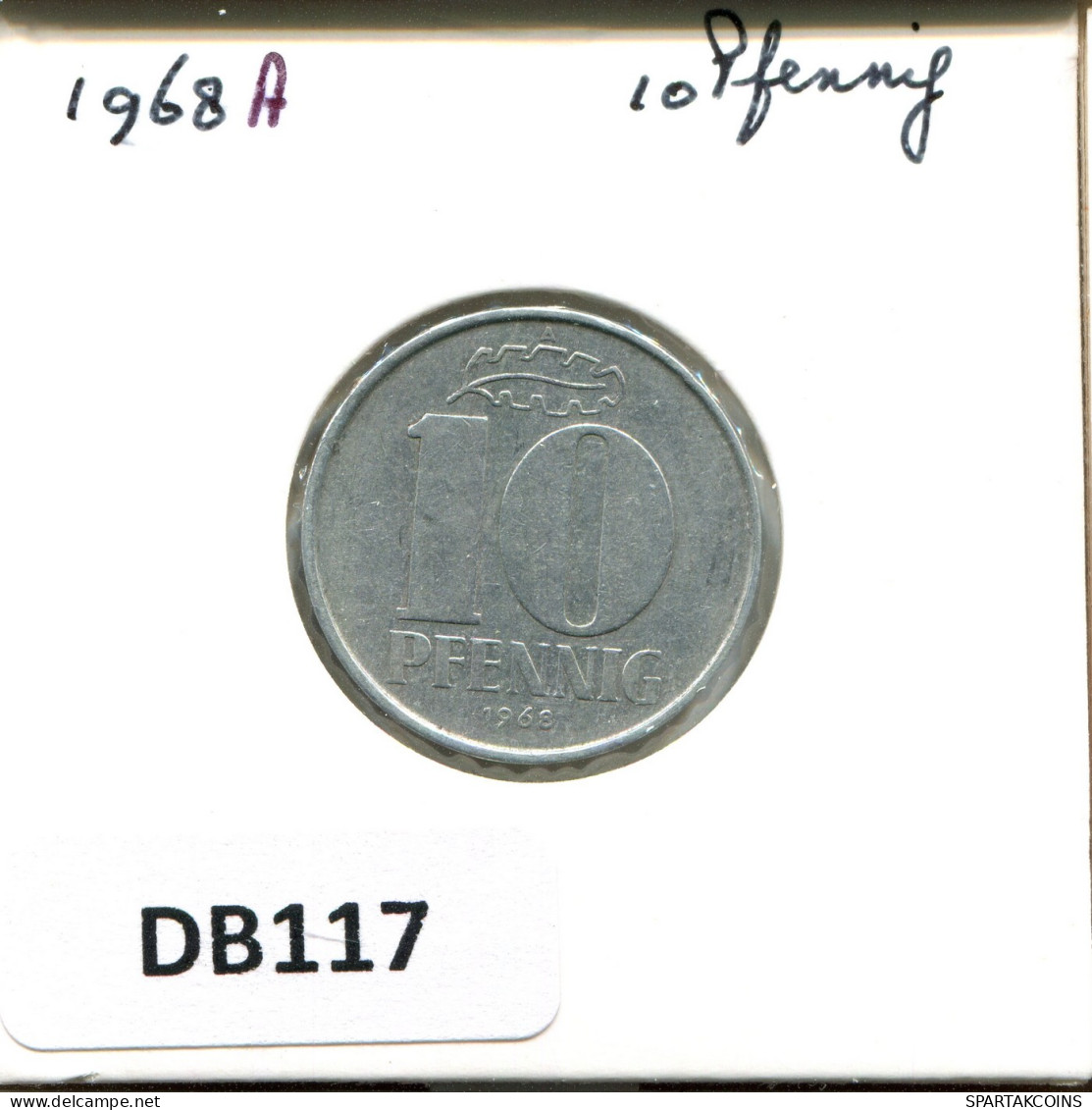 10 PFENNIG 1968 A DDR EAST ALLEMAGNE Pièce GERMANY #DB117.F - 10 Pfennig