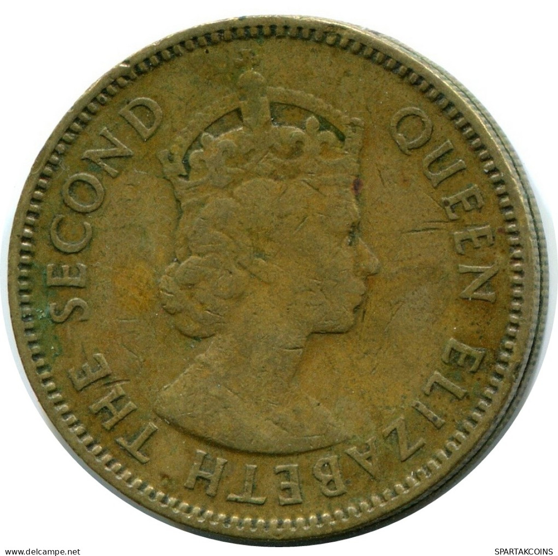 10 CENTS 1958 HONG KONG Pièce #AY598.F - Hongkong