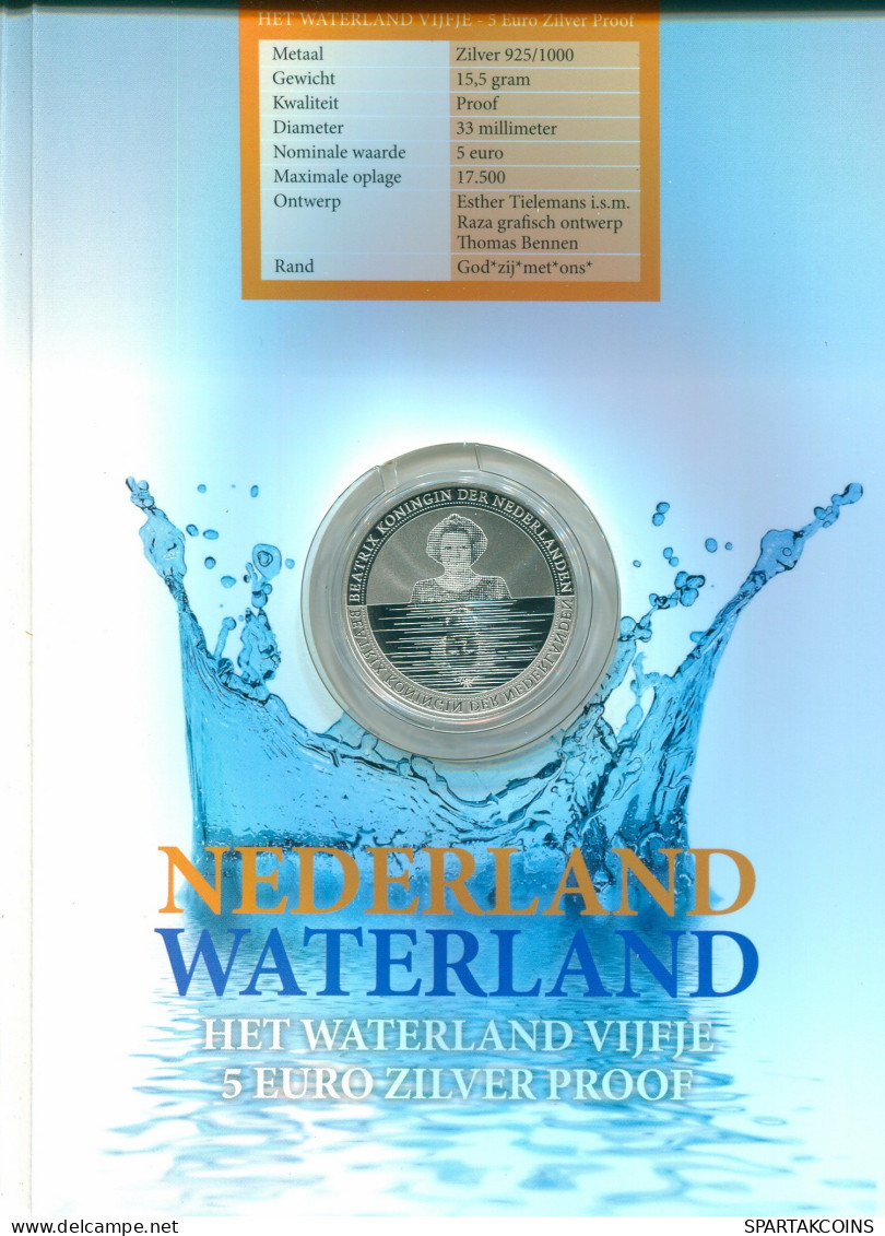 NÉERLANDAIS NETHERLANDS 5 EURO 2010 ARGENT PROOF #SET1091.22.F - Jahressets & Polierte Platten