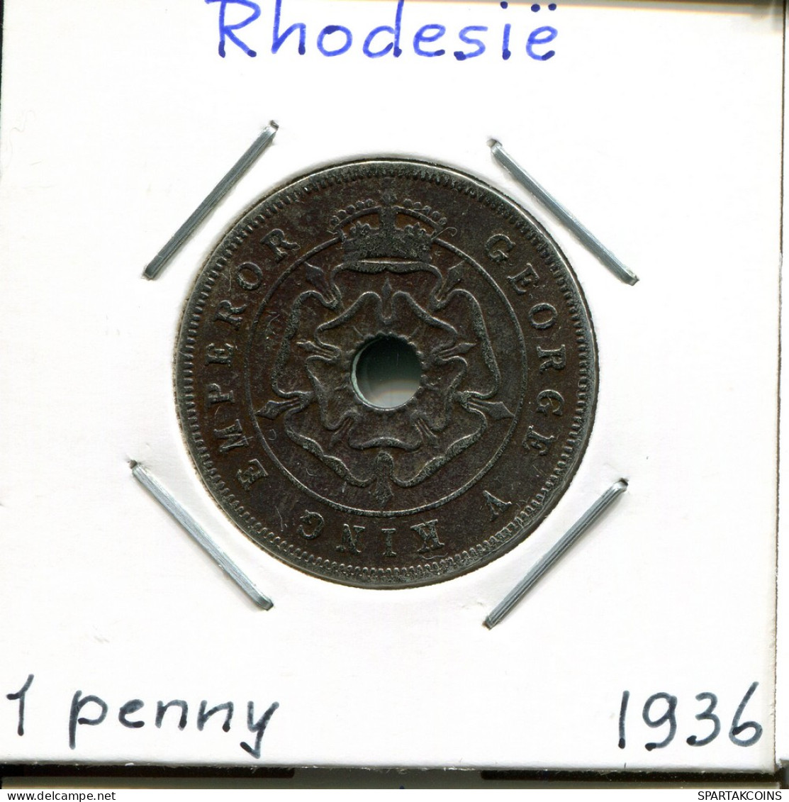 1 PENNY 1936 SOUTHERN RHODÉSIE RHODESIA ZIMBABWE Pièce #AP616.2.F - Simbabwe