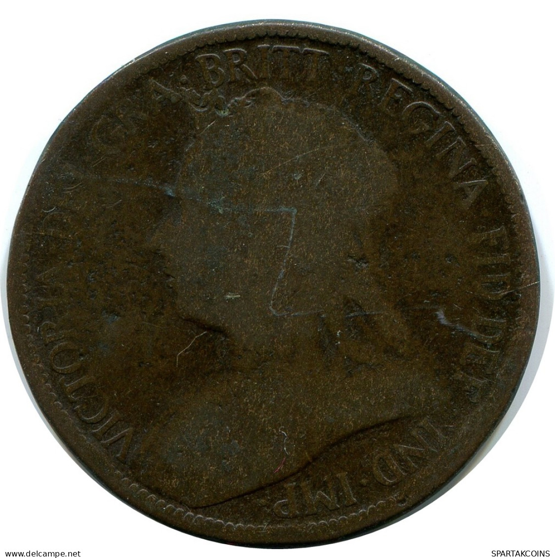 HALF PENNY 1897 UK GRANDE-BRETAGNE GREAT BRITAIN Pièce #AZ615.F - C. 1/2 Penny