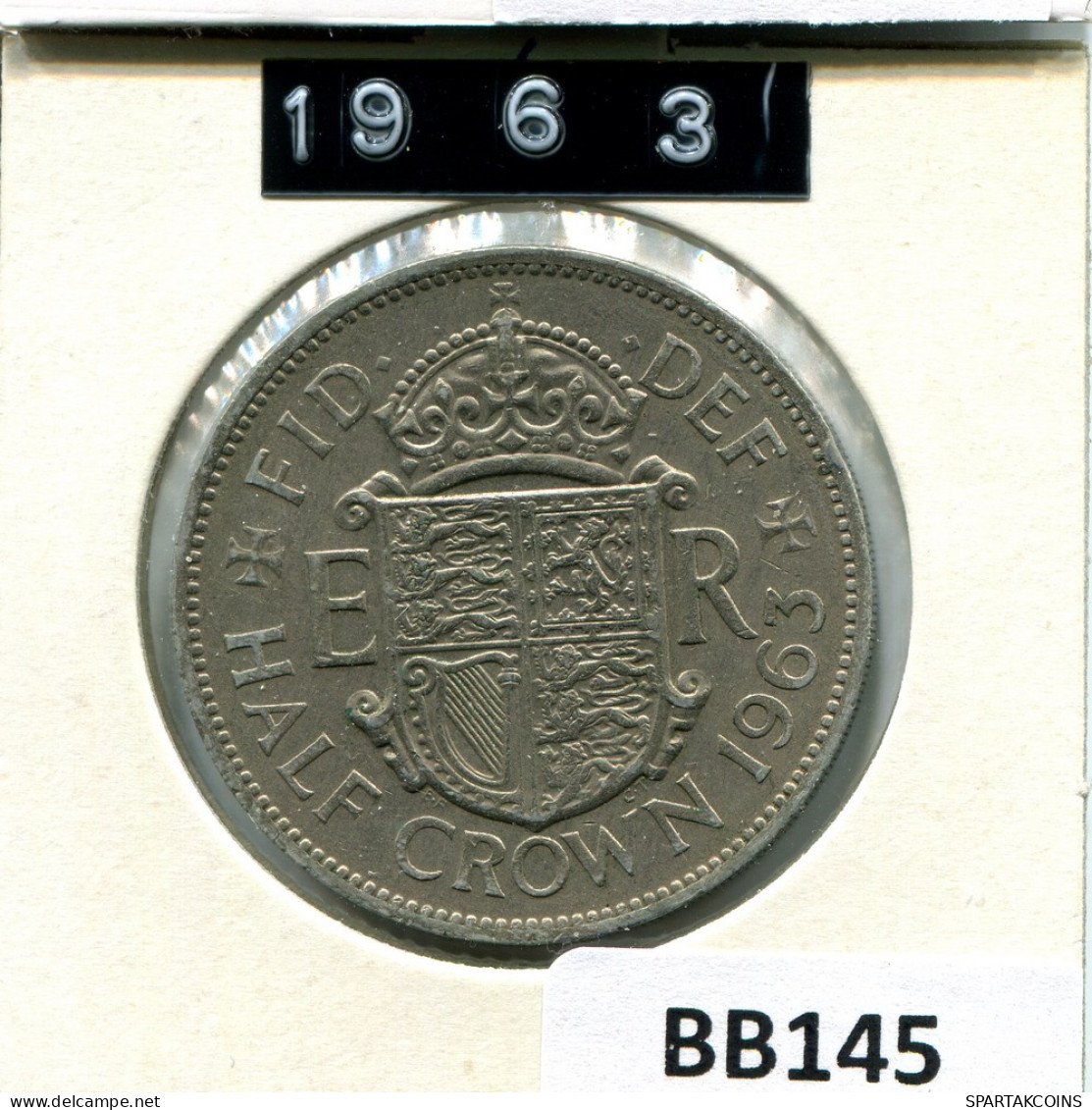 HALF CROWN 1963 UK GRANDE-BRETAGNE GREAT BRITAIN Pièce #BB145.F - K. 1/2 Crown