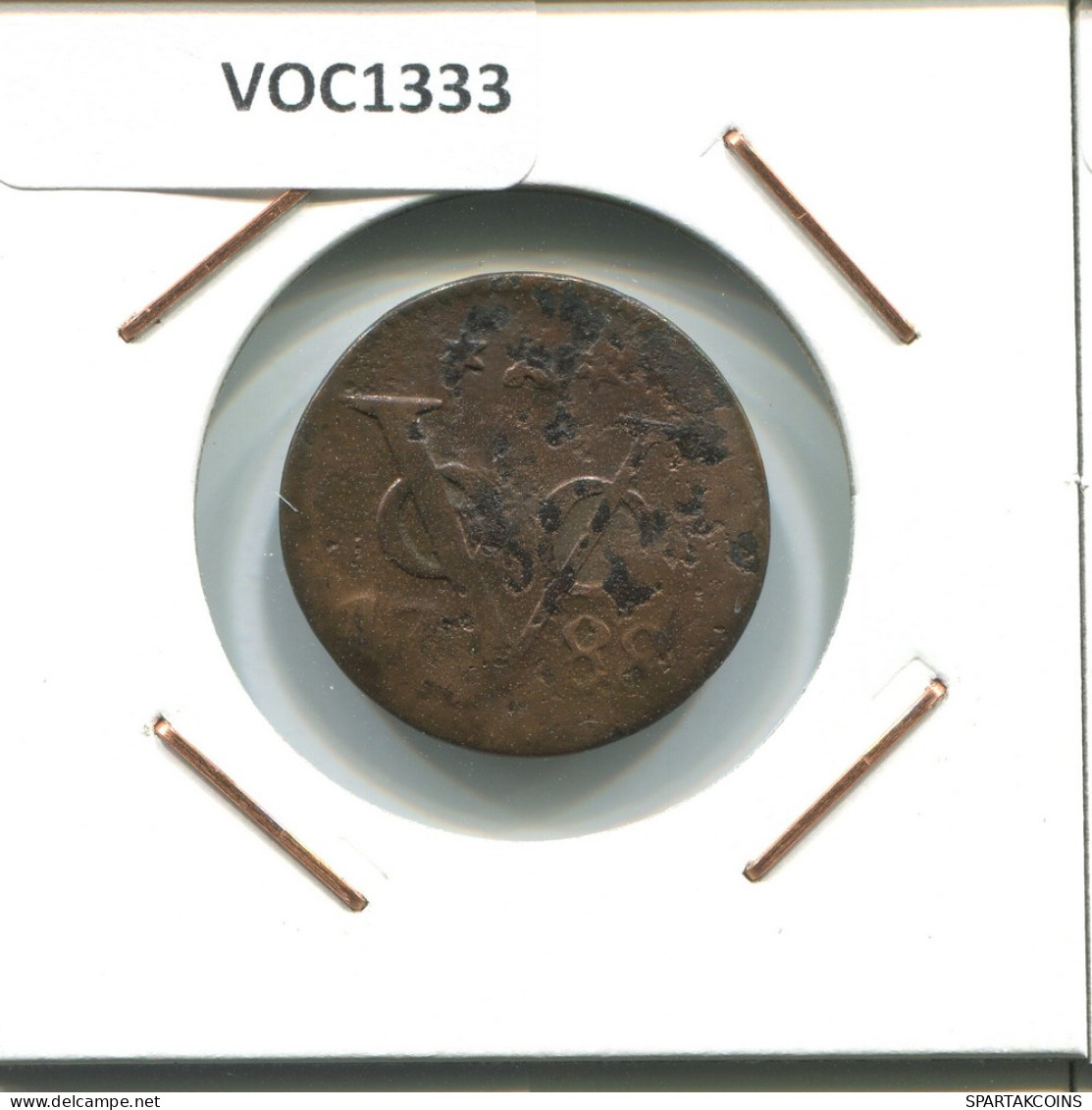 1788 ZEELAND VOC Duit IINDES NÉERLANDAIS NETHERLANDS NEW YORK COLONIAL PENNY #VOC1333.12.F - Indes Néerlandaises