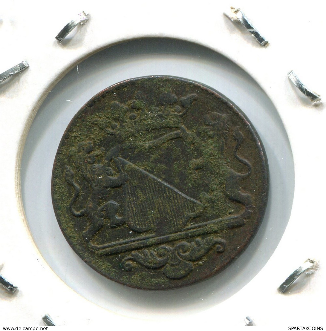 1780 UTRECHT VOC DUIT IINDES NÉERLANDAIS NETHERLANDS NEW YORK COLONIAL PENNY #VOC1618.10.F - Indes Néerlandaises