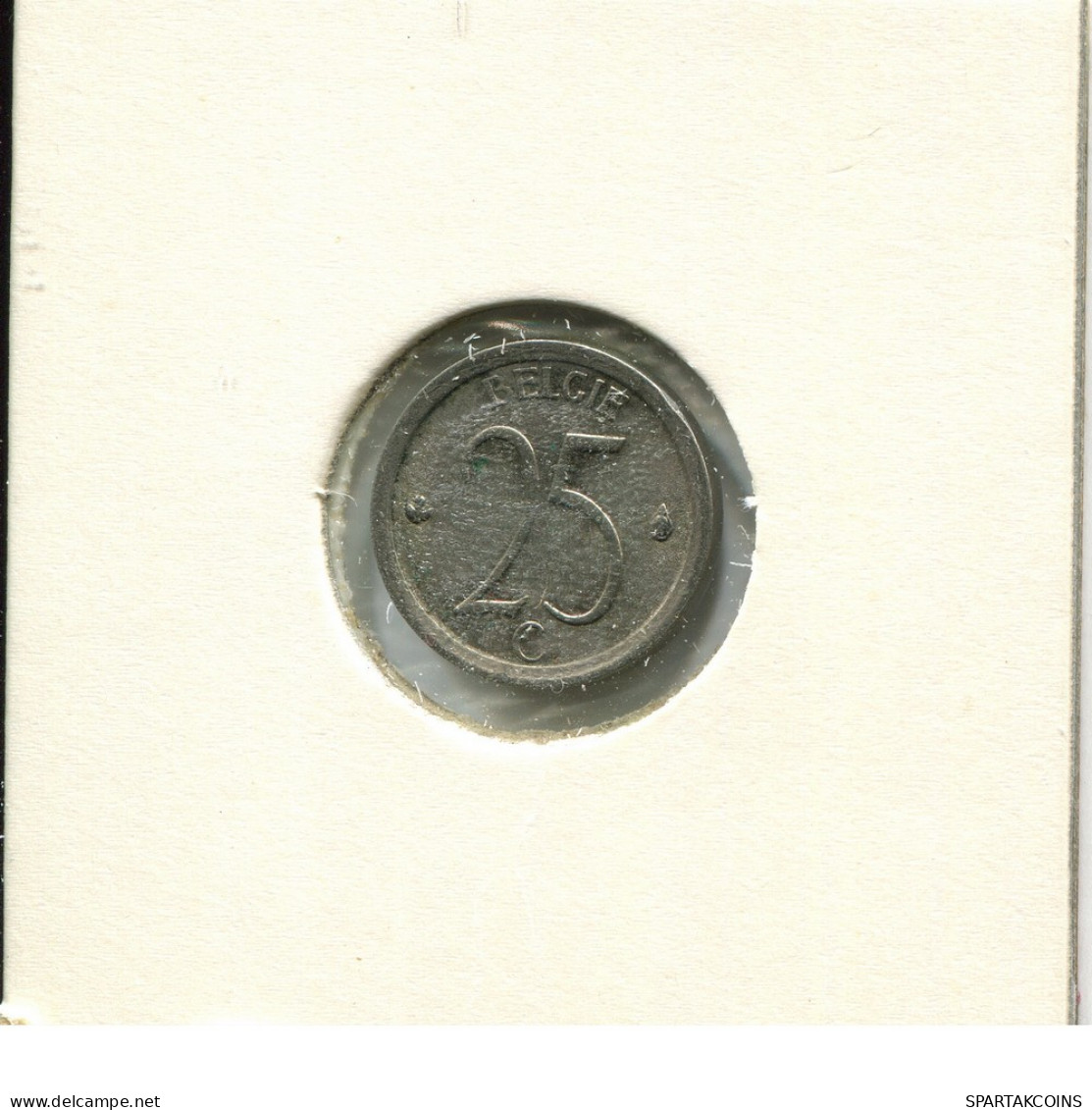25 CENTIMES 1968 DUTCH Text BELGIUM Coin #AU606.U - 25 Cent