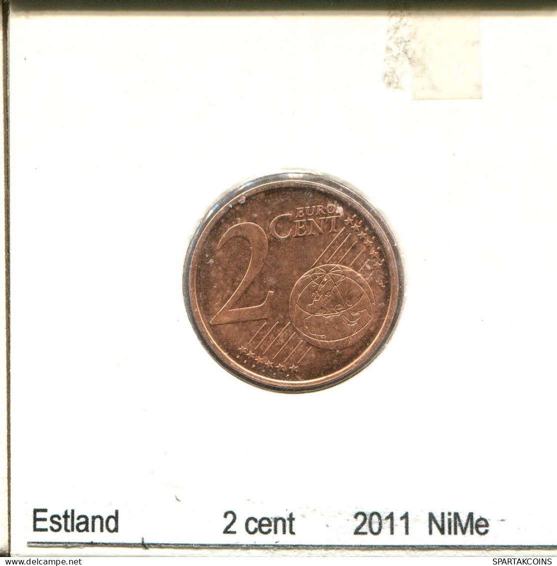 2 CENTS 2011 ESTONIA Coin #AS691.U - Estonie