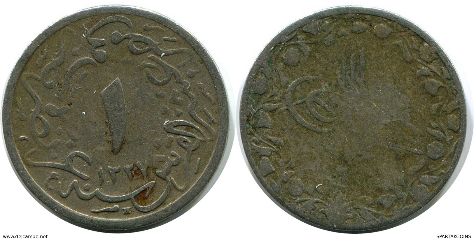 1/10 QIRSH 1913 EGYPT Islamic Coin #AK343.U - Egypt