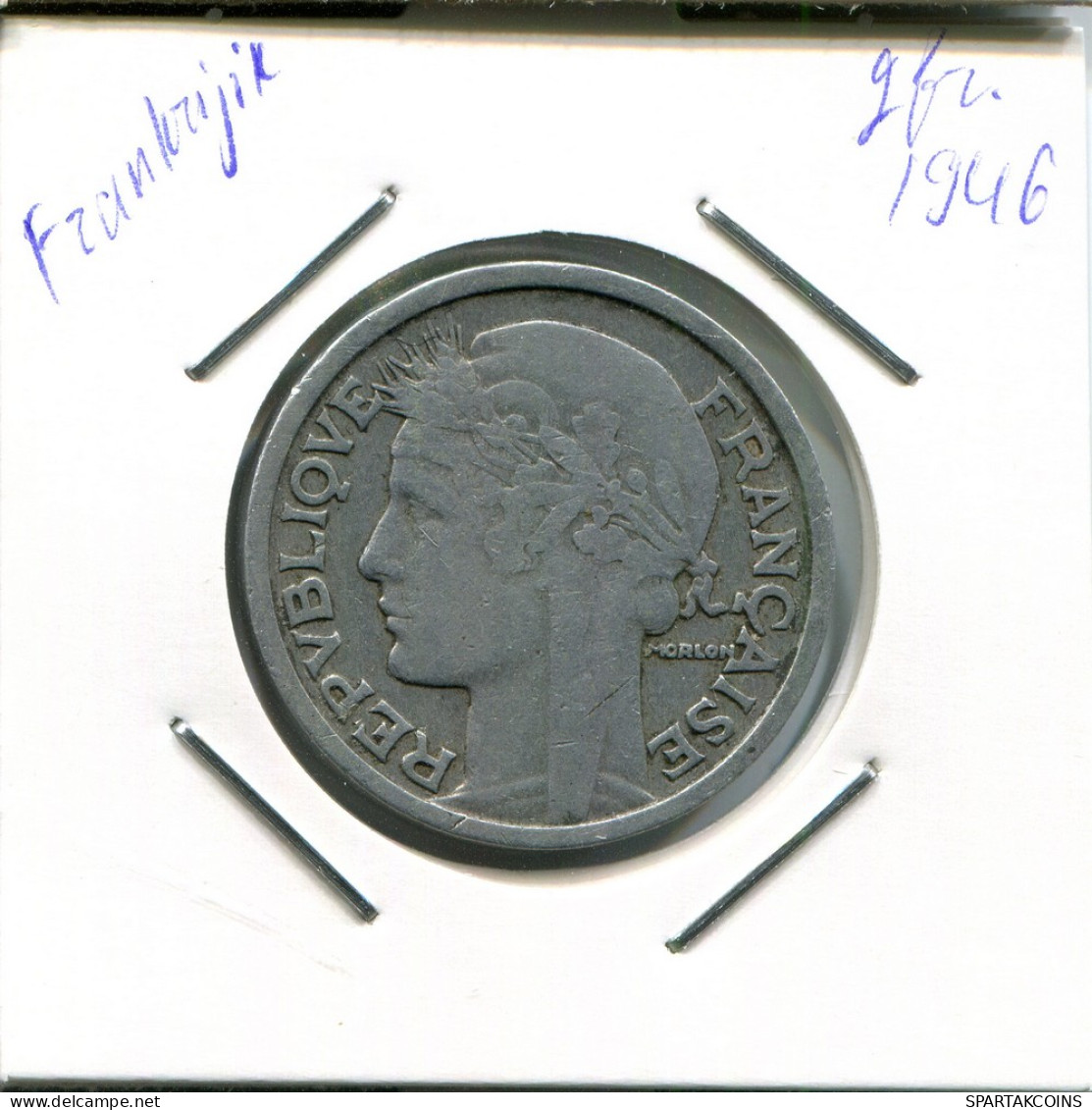 2 FRANCS 1946 FRANCE French Coin #AN986 - 2 Francs