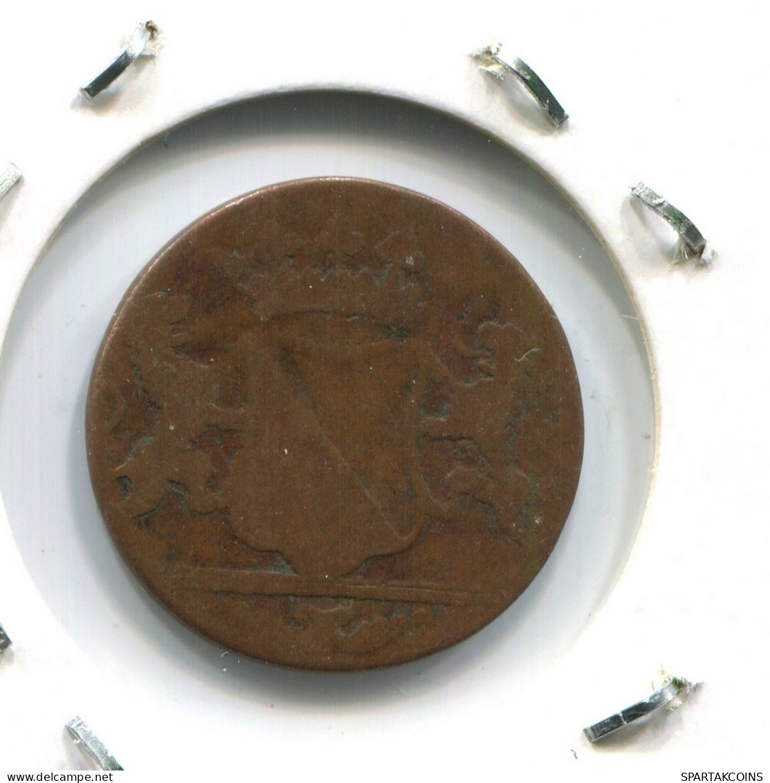 179? UTRECHT VOC DUIT NETHERLANDS INDIES NEW YORK COLONIAL PENNY #VOC1613.10.U - Indes Néerlandaises