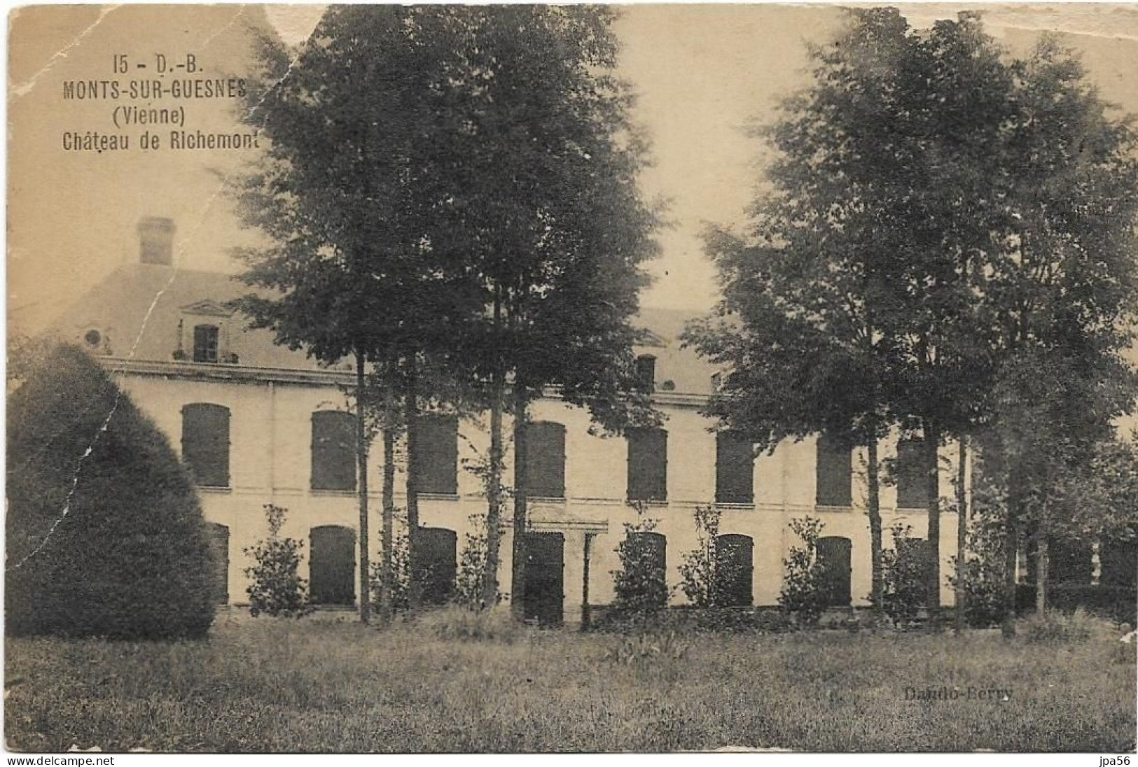 86 VIENNE Cpa MONTS SUR GUESNES Château De Richemont - Monts Sur Guesnes