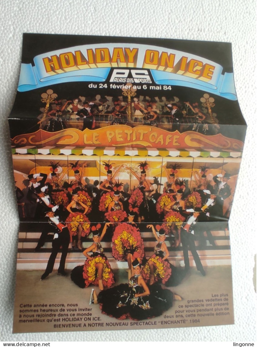 POSTER HOLIDAY ON ICE "ENCHANTE" PALAIS Des SPORTS Du 24 Février Au 6 Mai 1984  -  40,5 X 28,5 Env - Eiskunstlauf