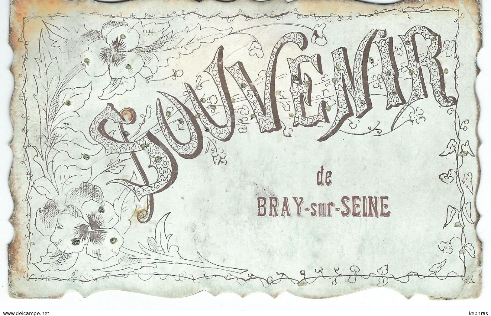 SOUVENIR De BRAY-SUR-SEINE Cachet De La Poste 1909 - Bray Sur Seine