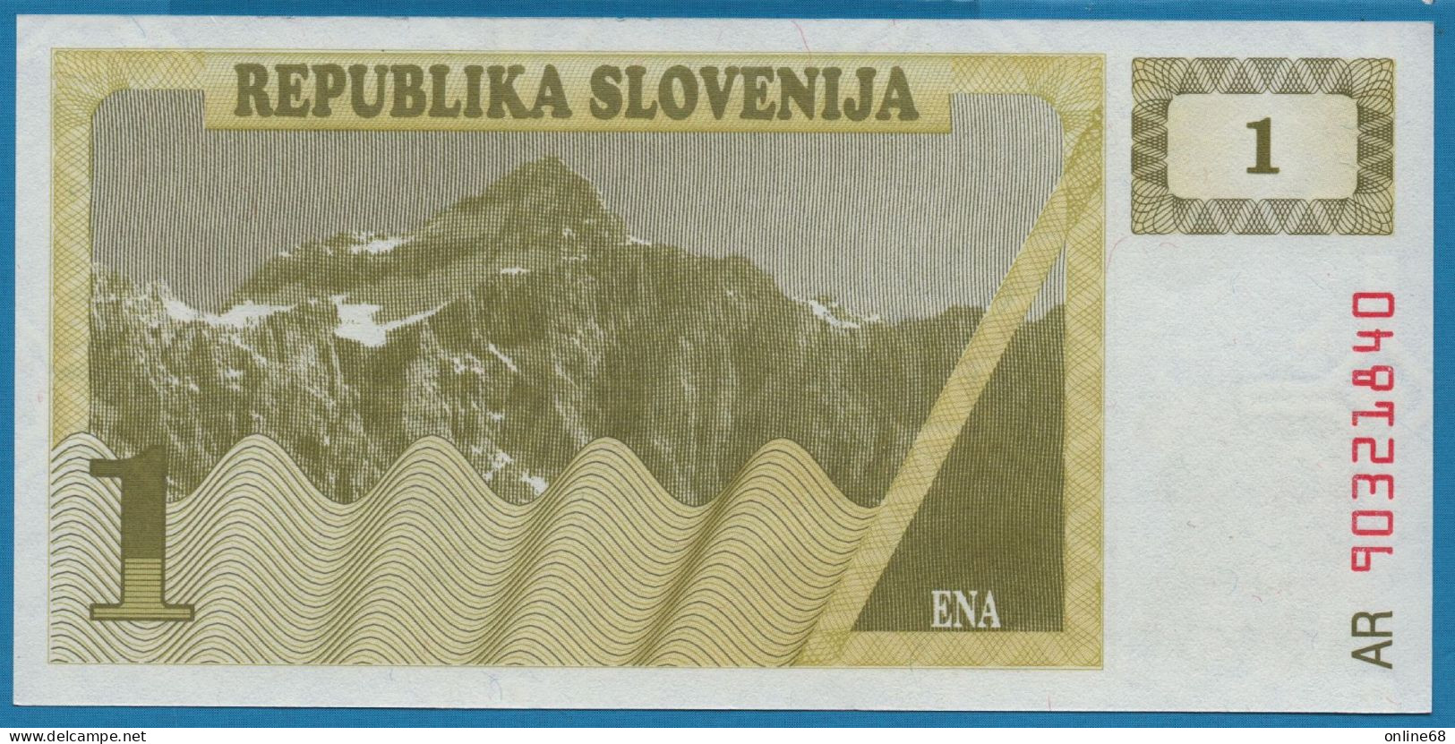 SLOVENIA 1 TOLAR 1990 # 90321840 P# 1 - Slowenien