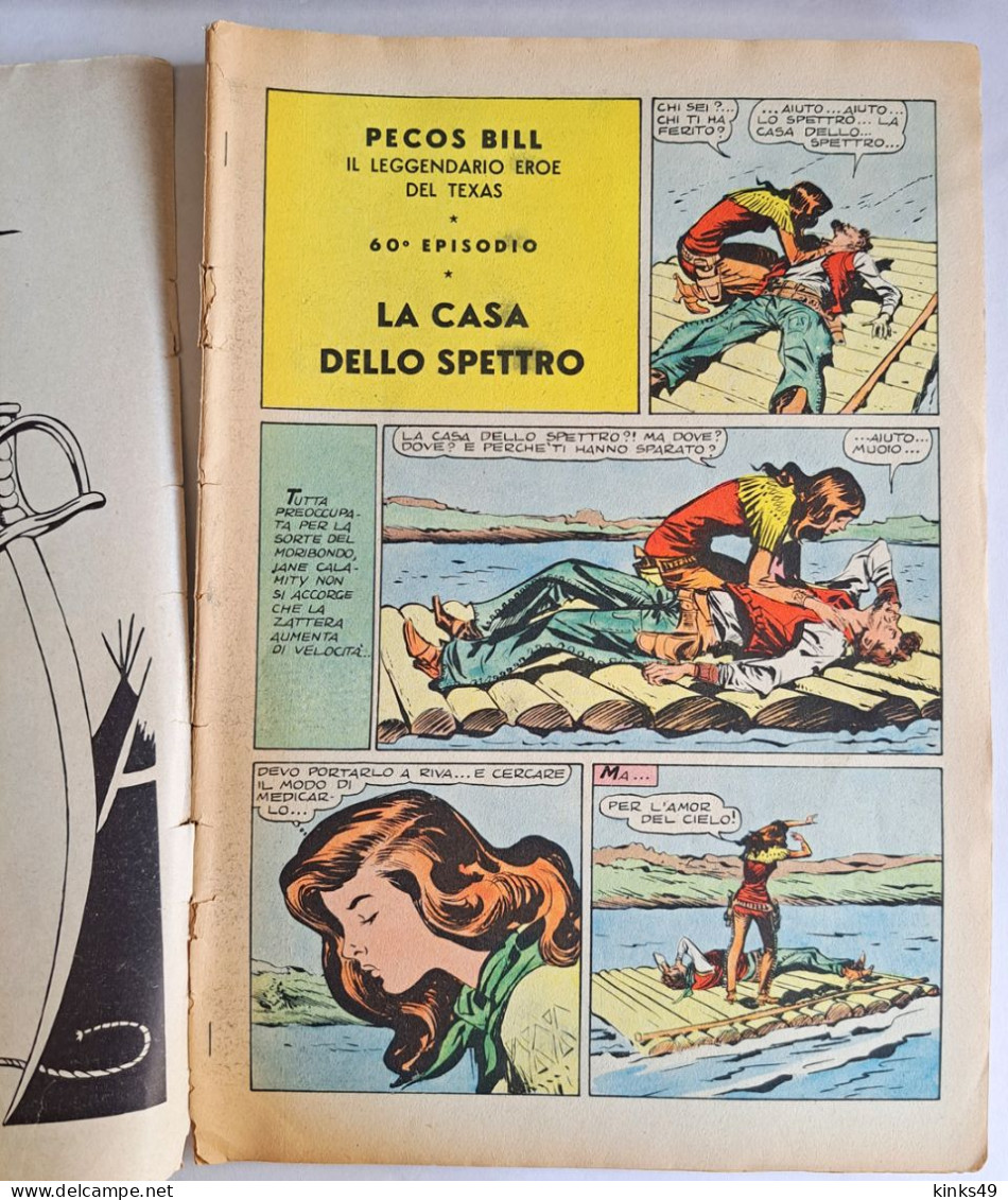 B225> PECOS BILL Albo D'Oro Mondadori N° 284 - 60° Episodio < La Casa Dello Spetro > 20 OTT. 1951 - Prime Edizioni