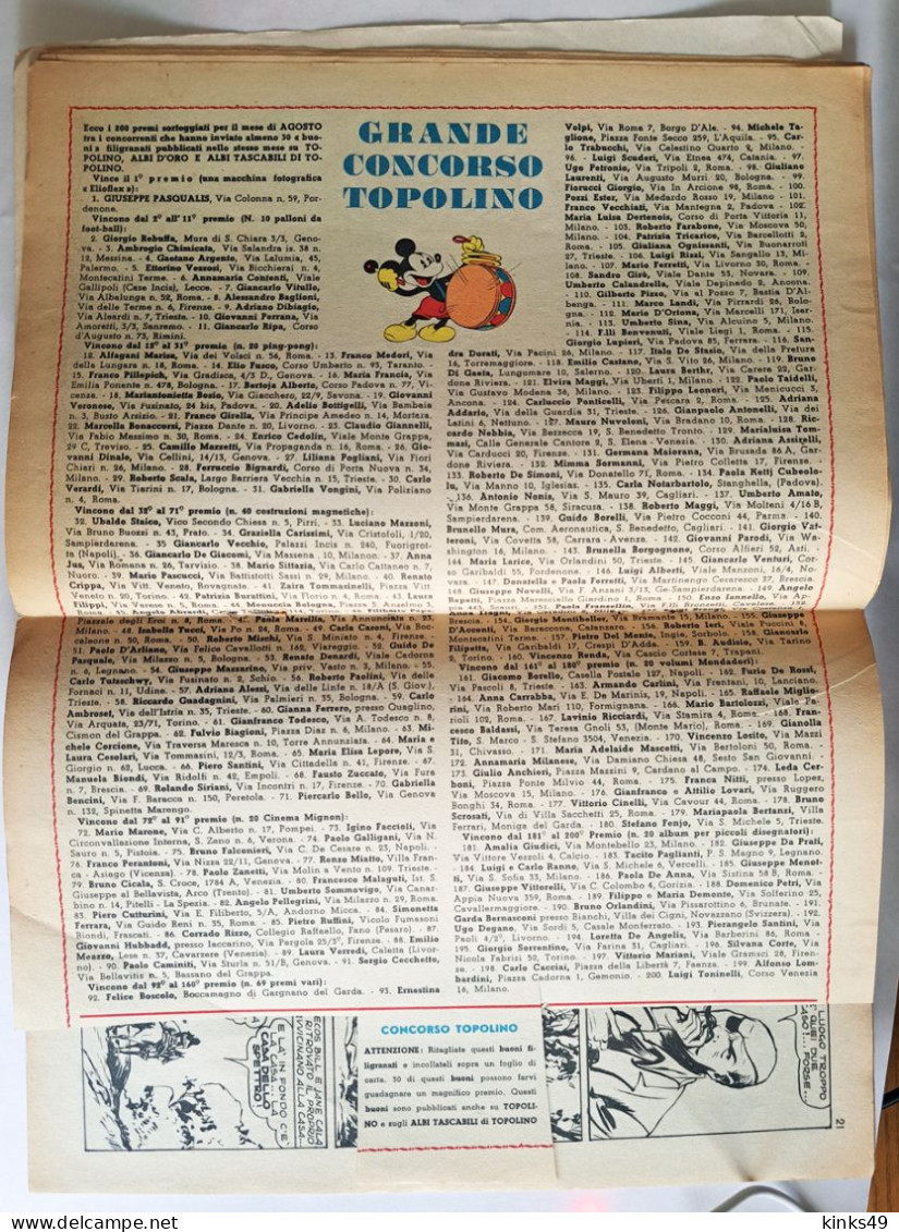 B225> PECOS BILL Albo D'Oro Mondadori N° 284 - 60° Episodio < La Casa Dello Spetro > 20 OTT. 1951 - First Editions