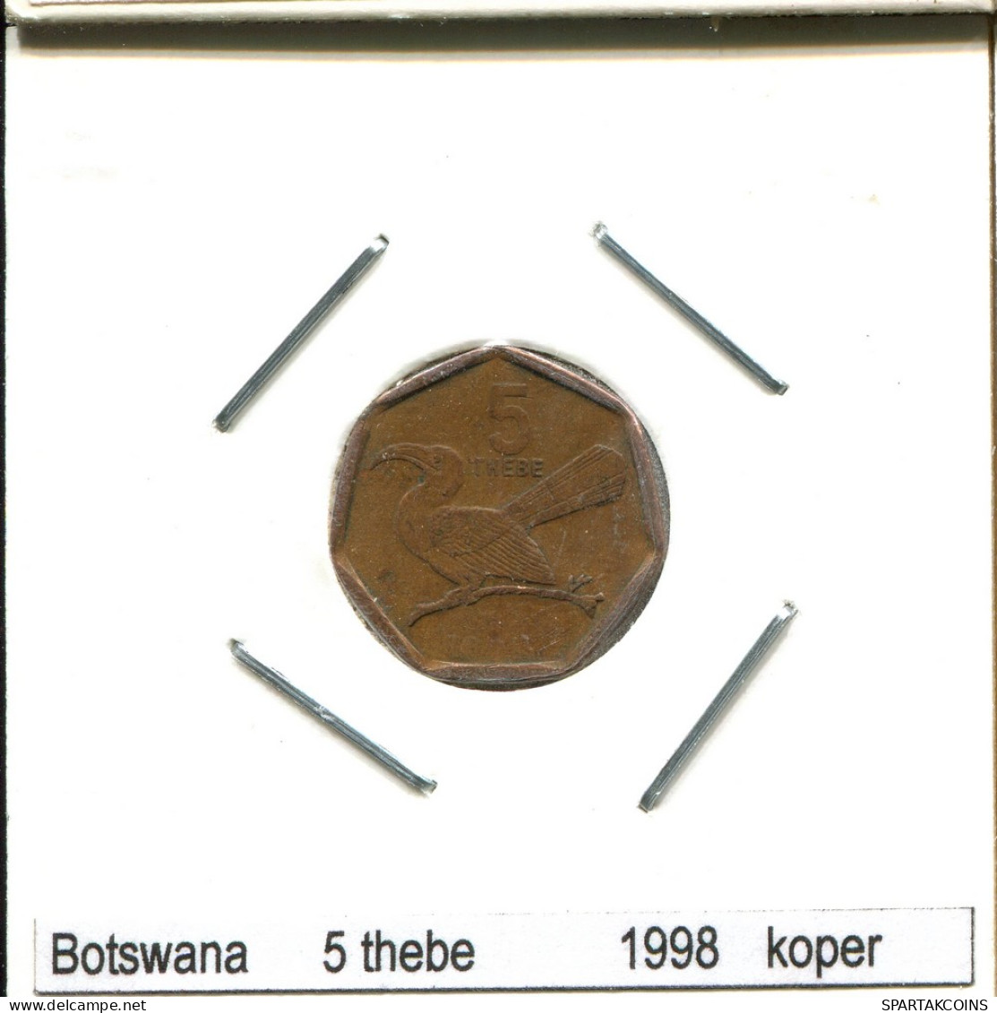 5 THEBE 1998 BOTSWANA Pièce #AS414.F - Botswana