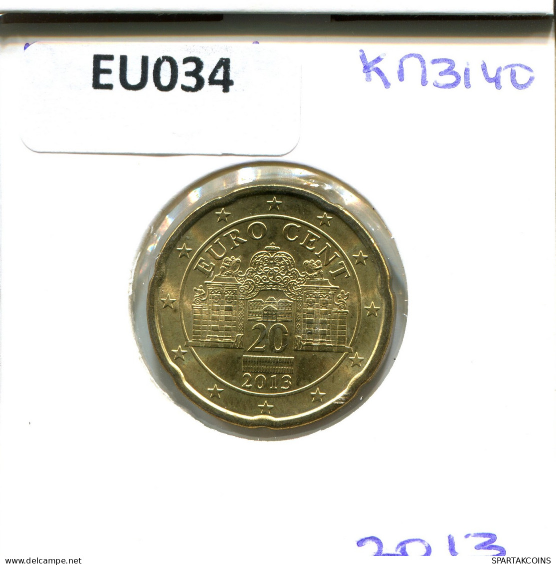 20 EURO CENTS 2013 AUTRICHE AUSTRIA Pièce #EU034.F - Autriche