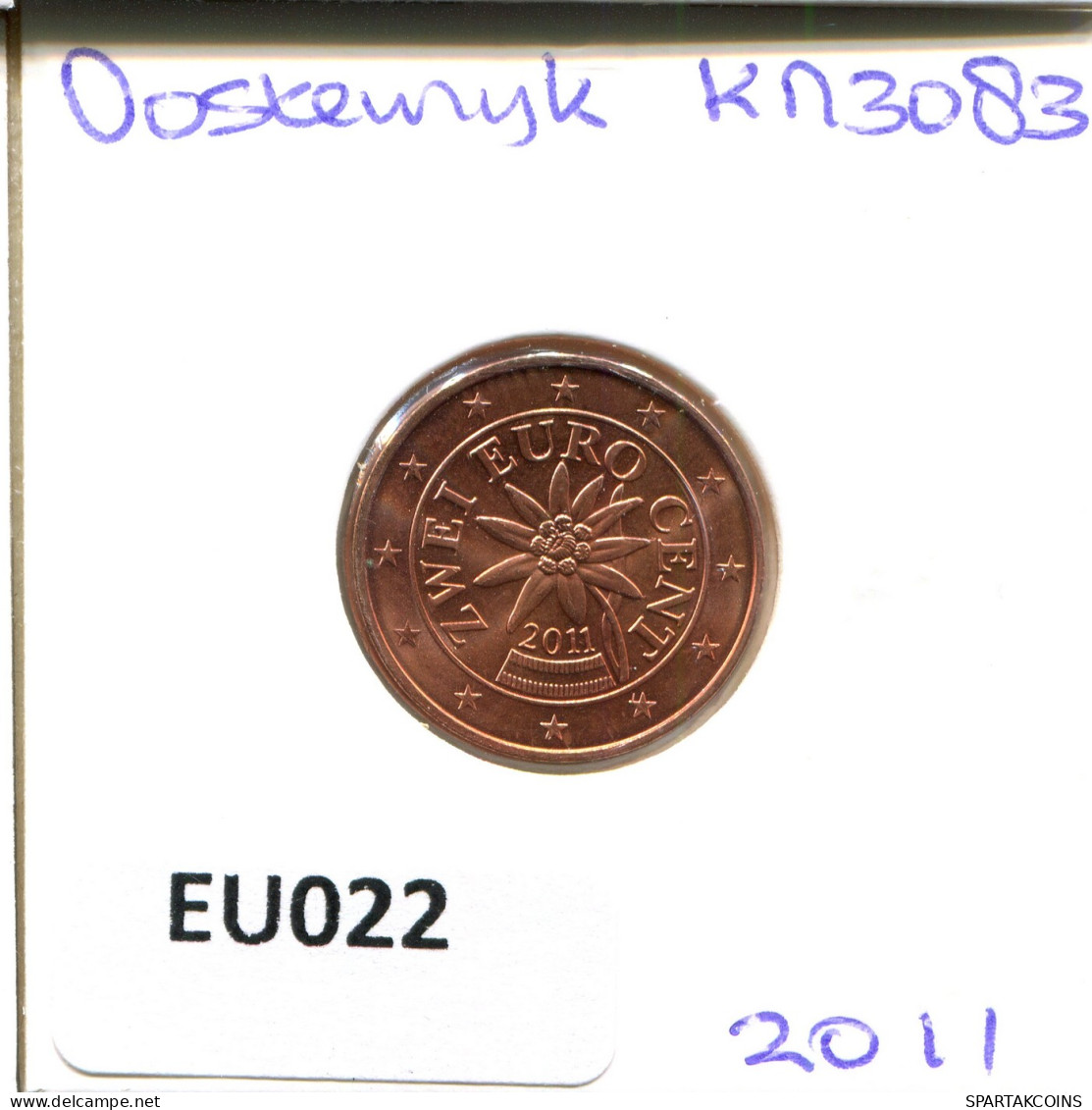 2 EURO CENTS 2011 AUTRICHE AUSTRIA Pièce #EU022.F - Autriche