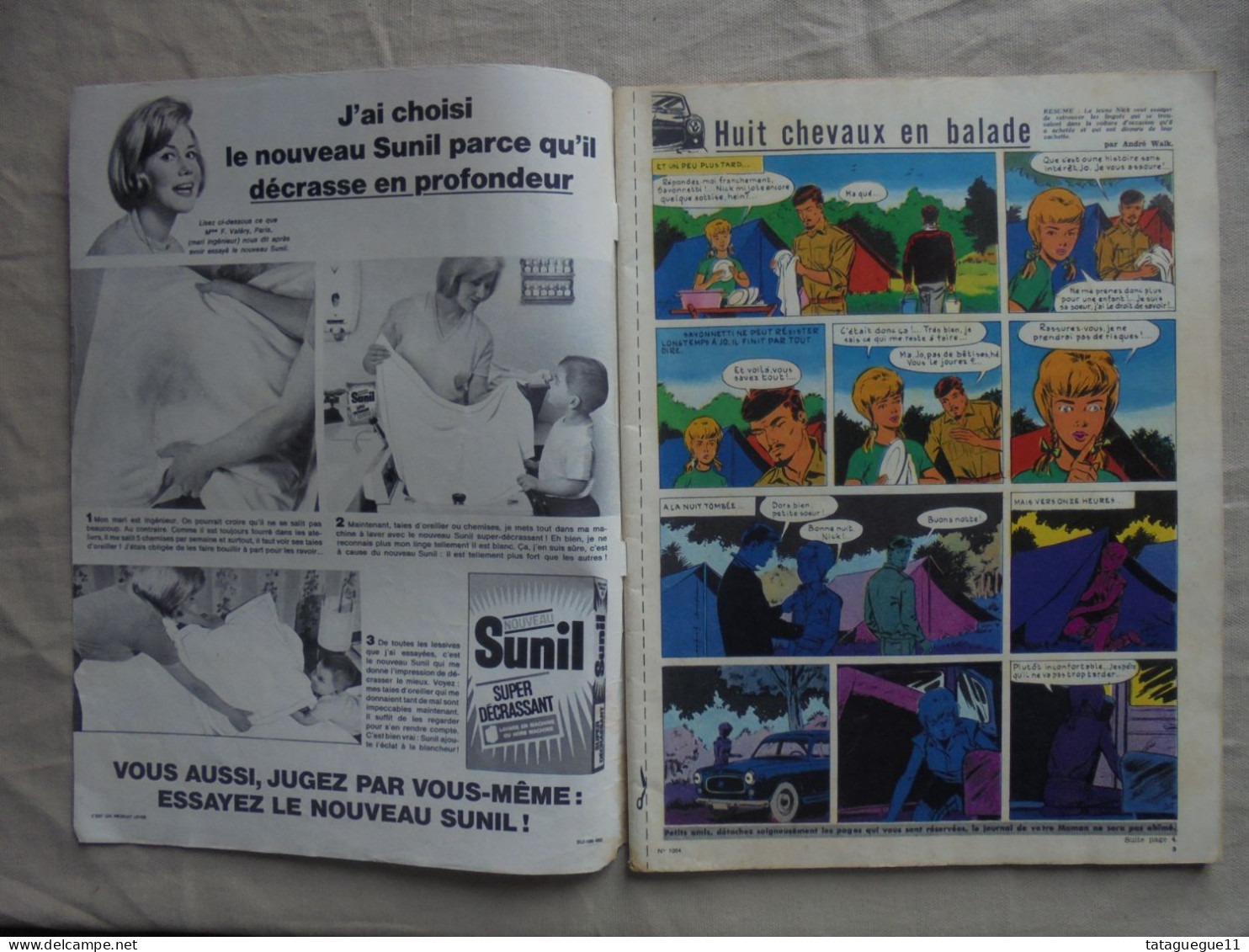 Ancien - Magazine Femmes D'Aujourd'hui N° 1004 - 30 Juillet 1964 - Moda