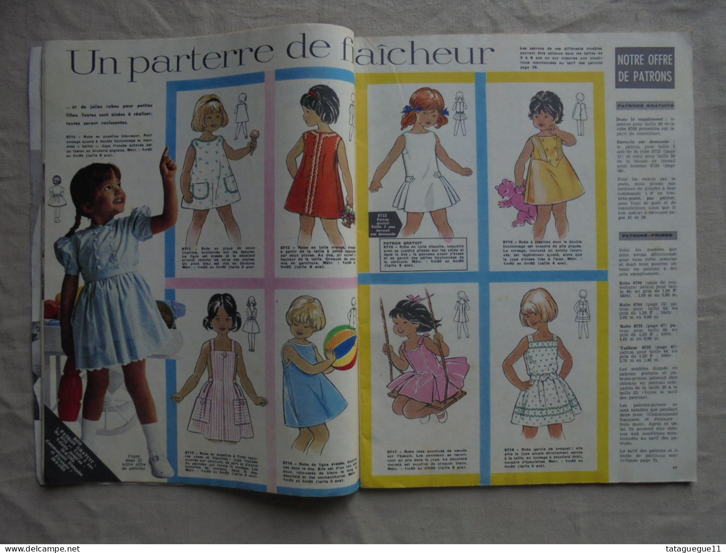 Ancien - Magazine Femmes d'Aujourd'hui N° 1004 - 30 Juillet 1964