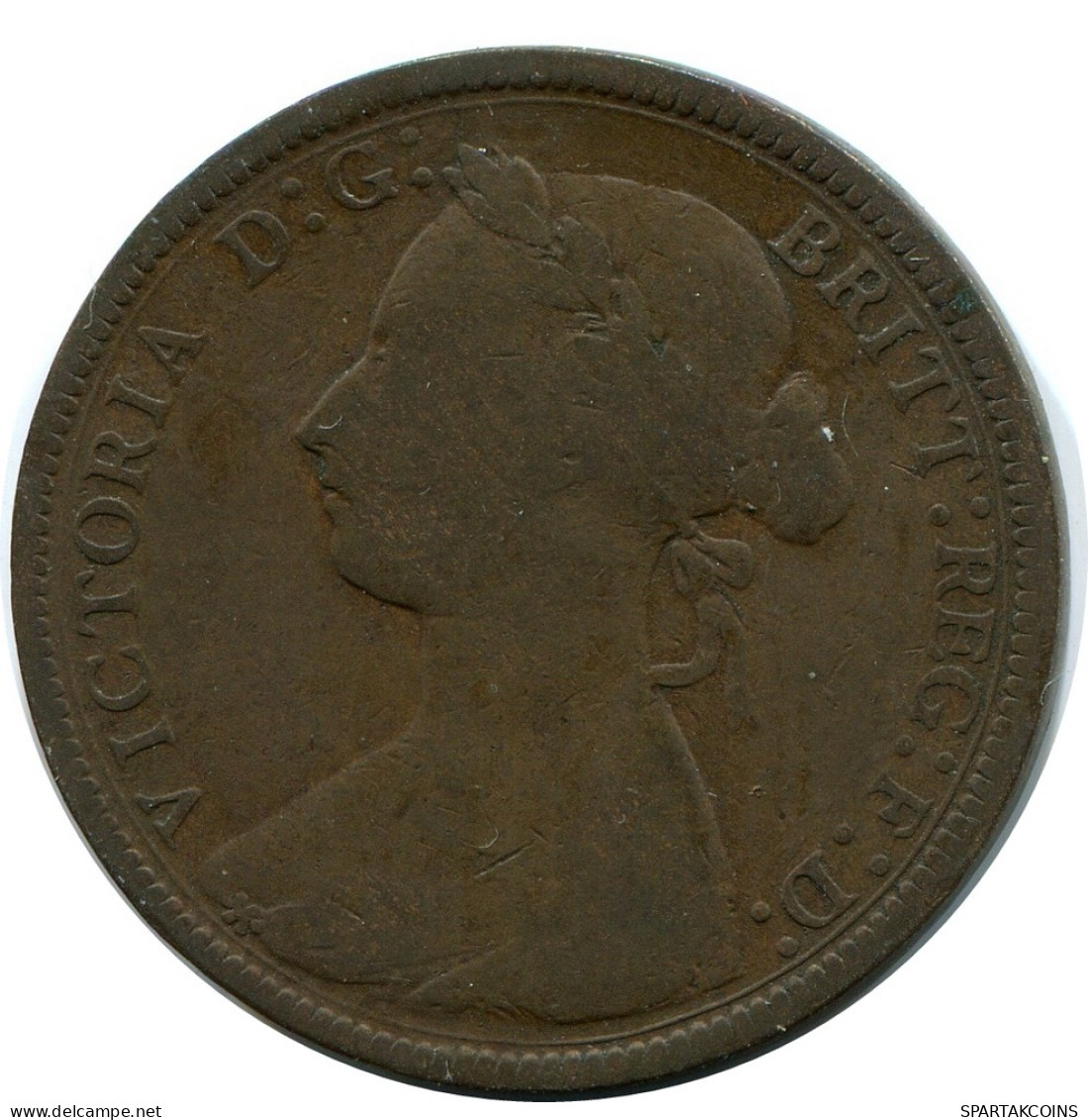 HALF PENNY 1884 UK GBAN BRETAÑA GREAT BRITAIN Moneda #AZ645.E - C. 1/2 Penny