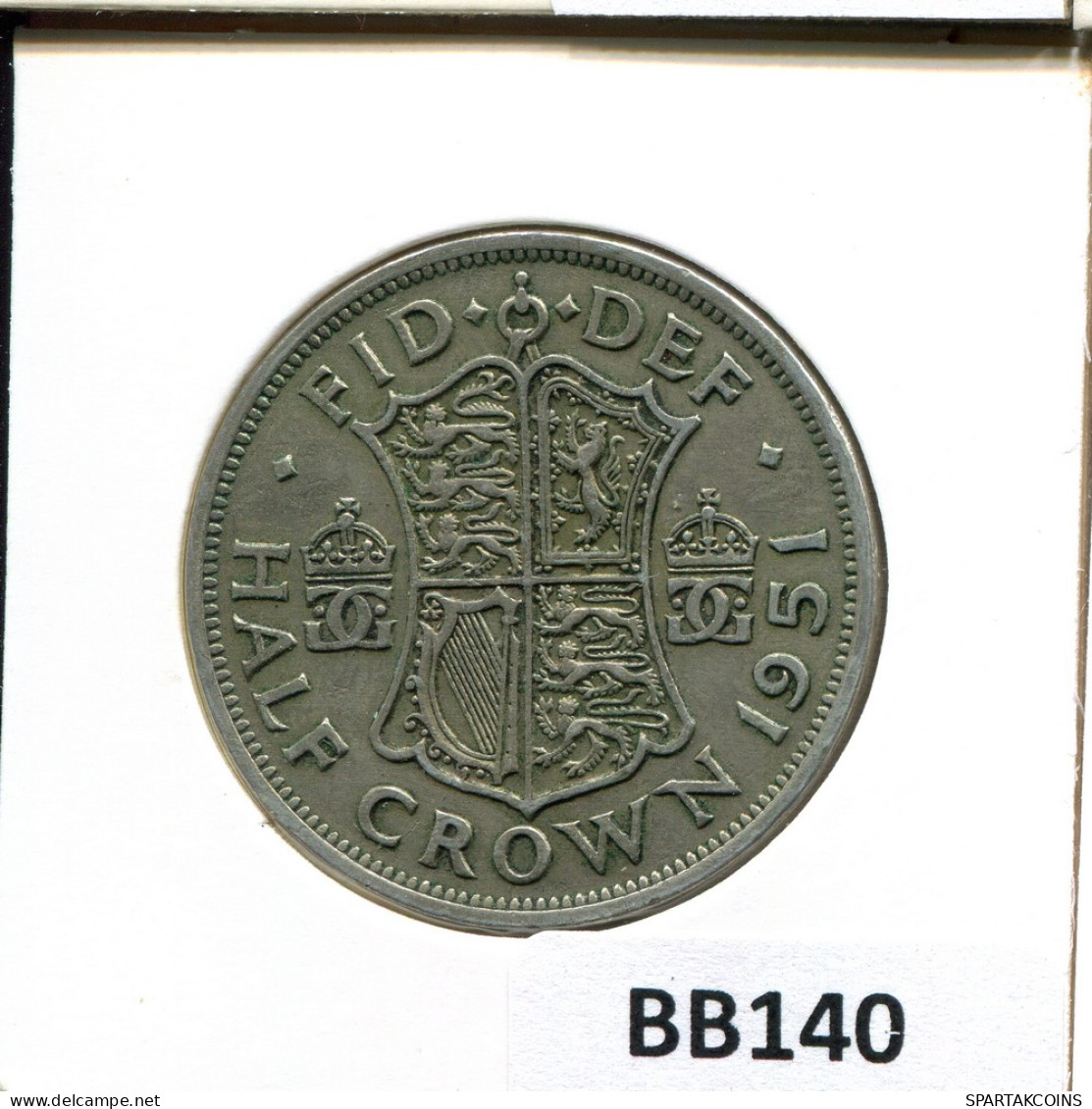 HALF CROWN 1951 UK GBAN BRETAÑA GREAT BRITAIN Moneda #BB140.E - K. 1/2 Crown