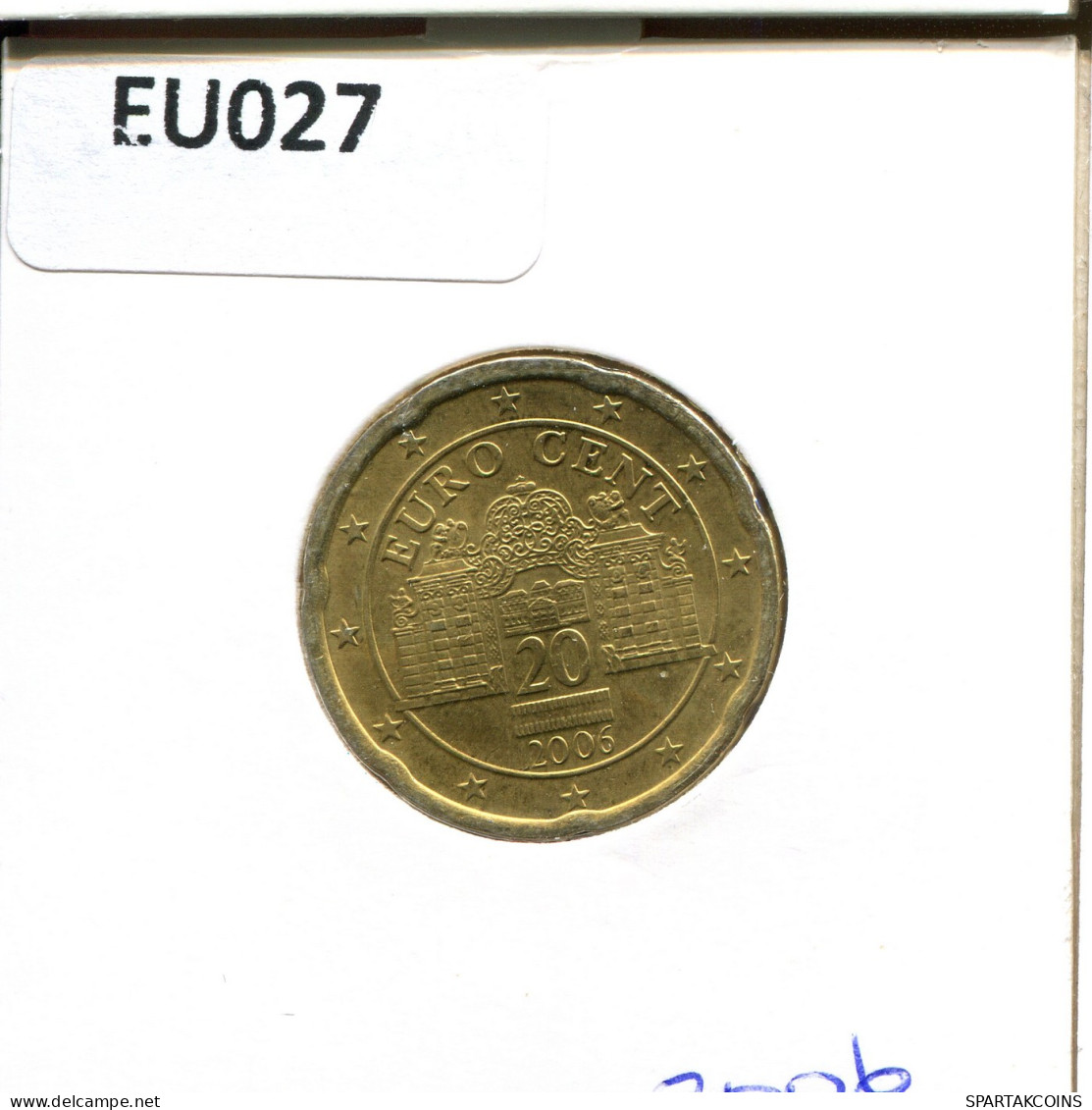 20 EURO CENTS 2006 AUSTRIA Moneda #EU027.E - Autriche