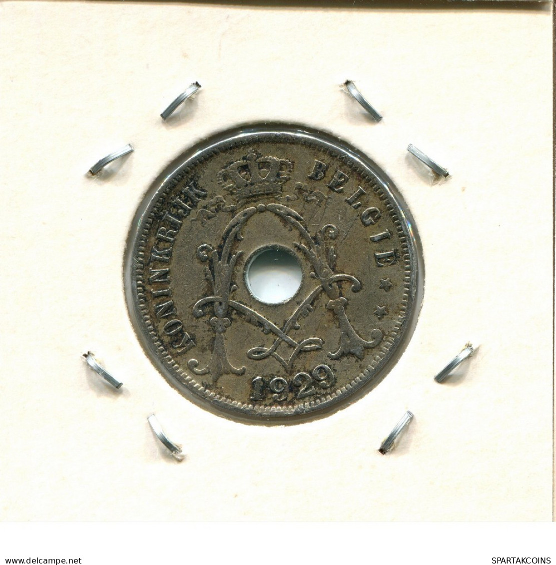 25 CENTIMES 1929 DUTCH Text BÉLGICA BELGIUM Moneda #BA316.E - 25 Centimes