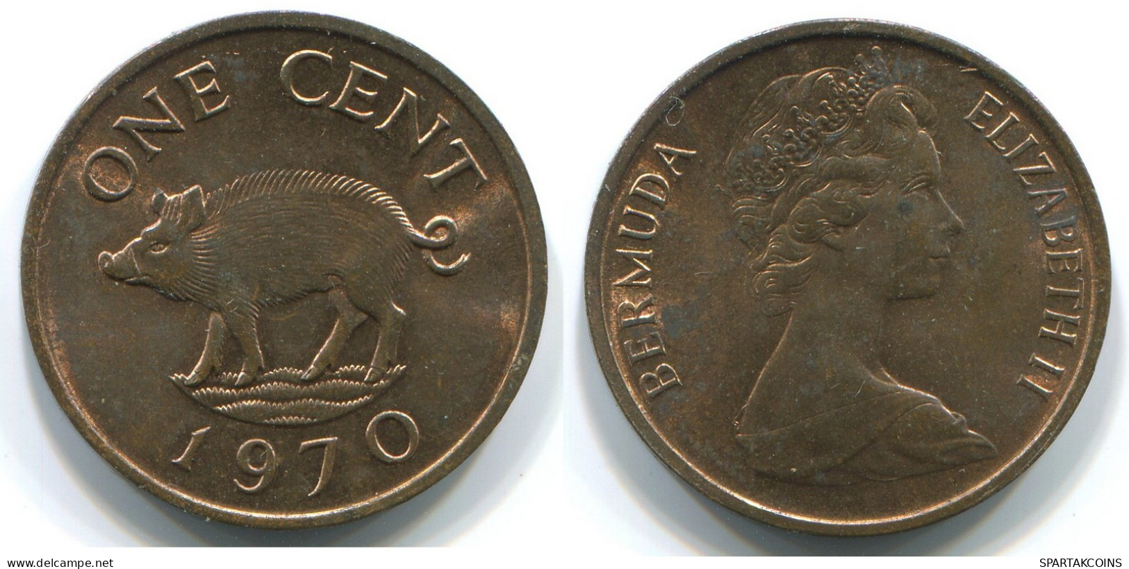 1 CENT 1970 BERMUDA Moneda #WW1192.E - Bermudas