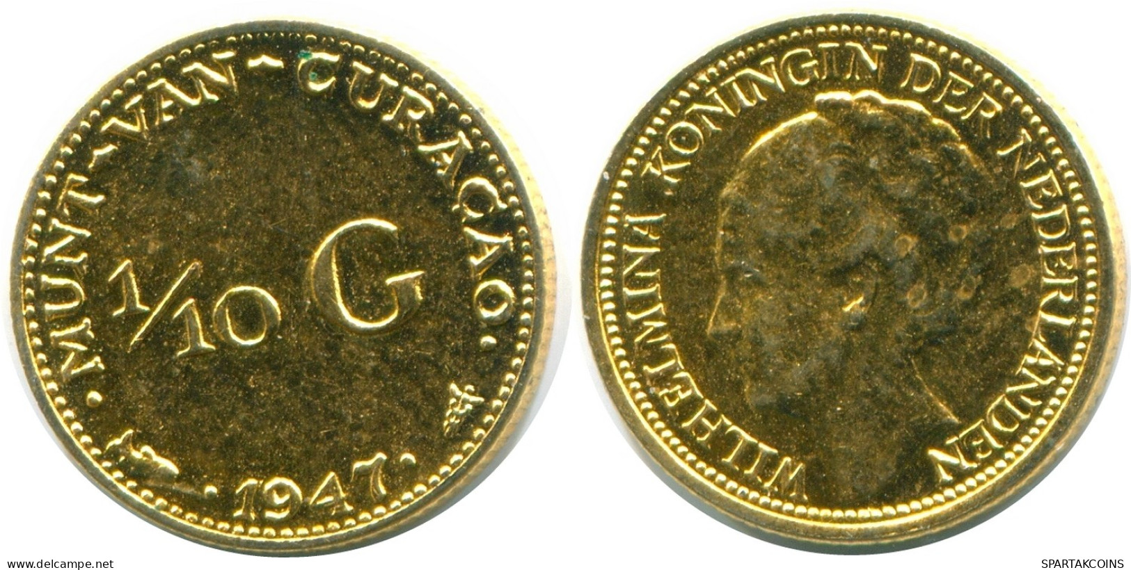 1/10 GULDEN 1947 CURACAO NEERLANDÉS NETHERLANDS PLATA #NL11846.3.E - Curacao