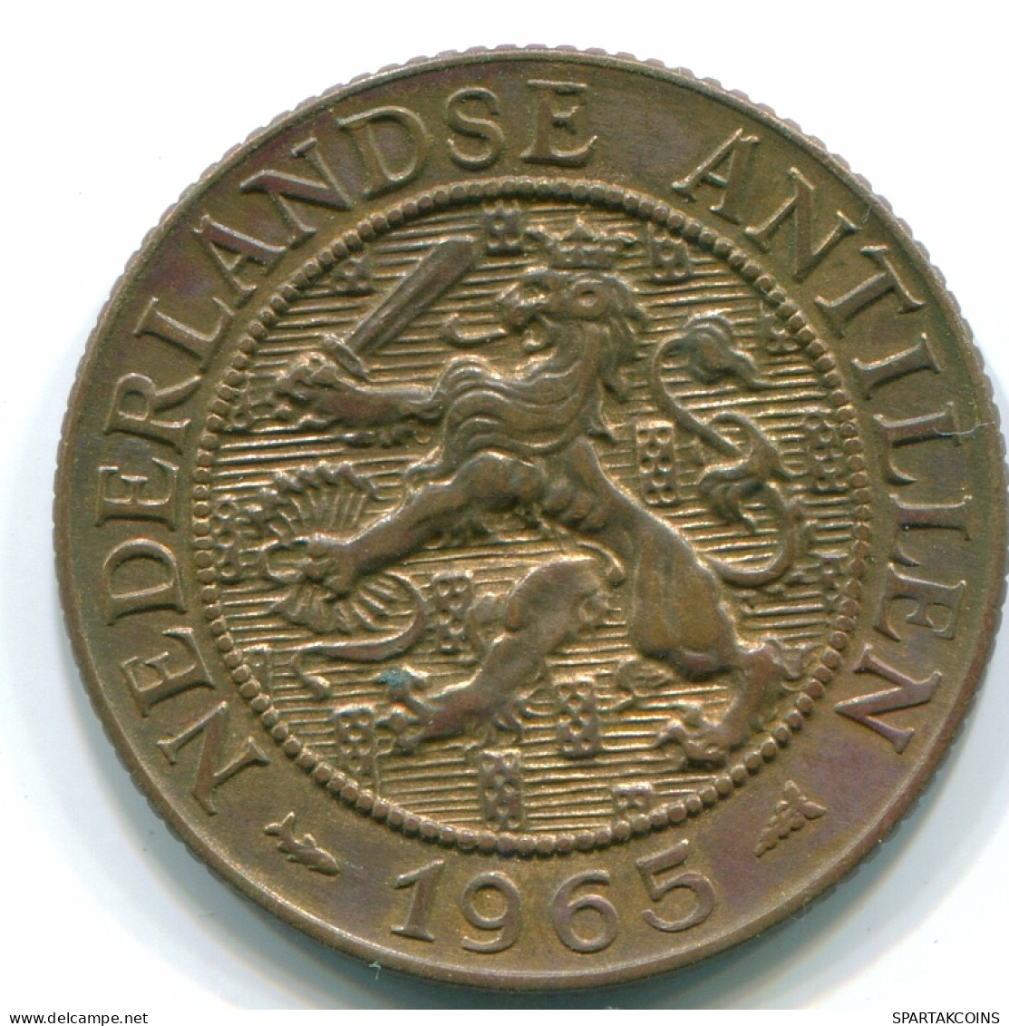 2 1/2 CENT 1965 CURACAO NEERLANDÉS NETHERLANDS Bronze Colonial Moneda #S10239.E - Curacao